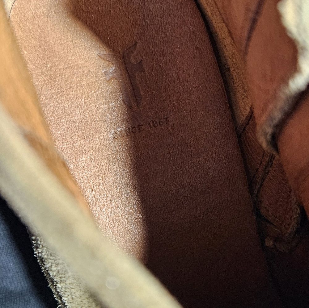 Frye FRYE Tan Suede Studded Nora Side Zip Booties Size US 6 / IT 36 - 5 Thumbnail
