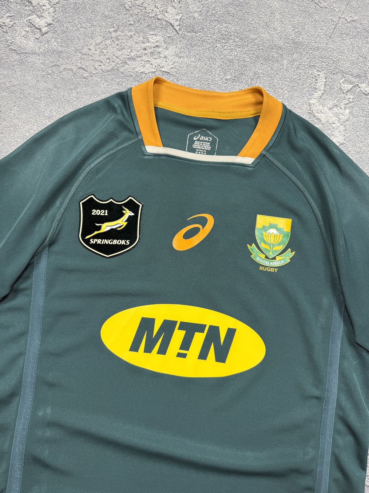 Asics Asics South Africa Rugby Team Jersey Sportswear Size M Size US M / EU 48-50 / 2 - 3 Thumbnail