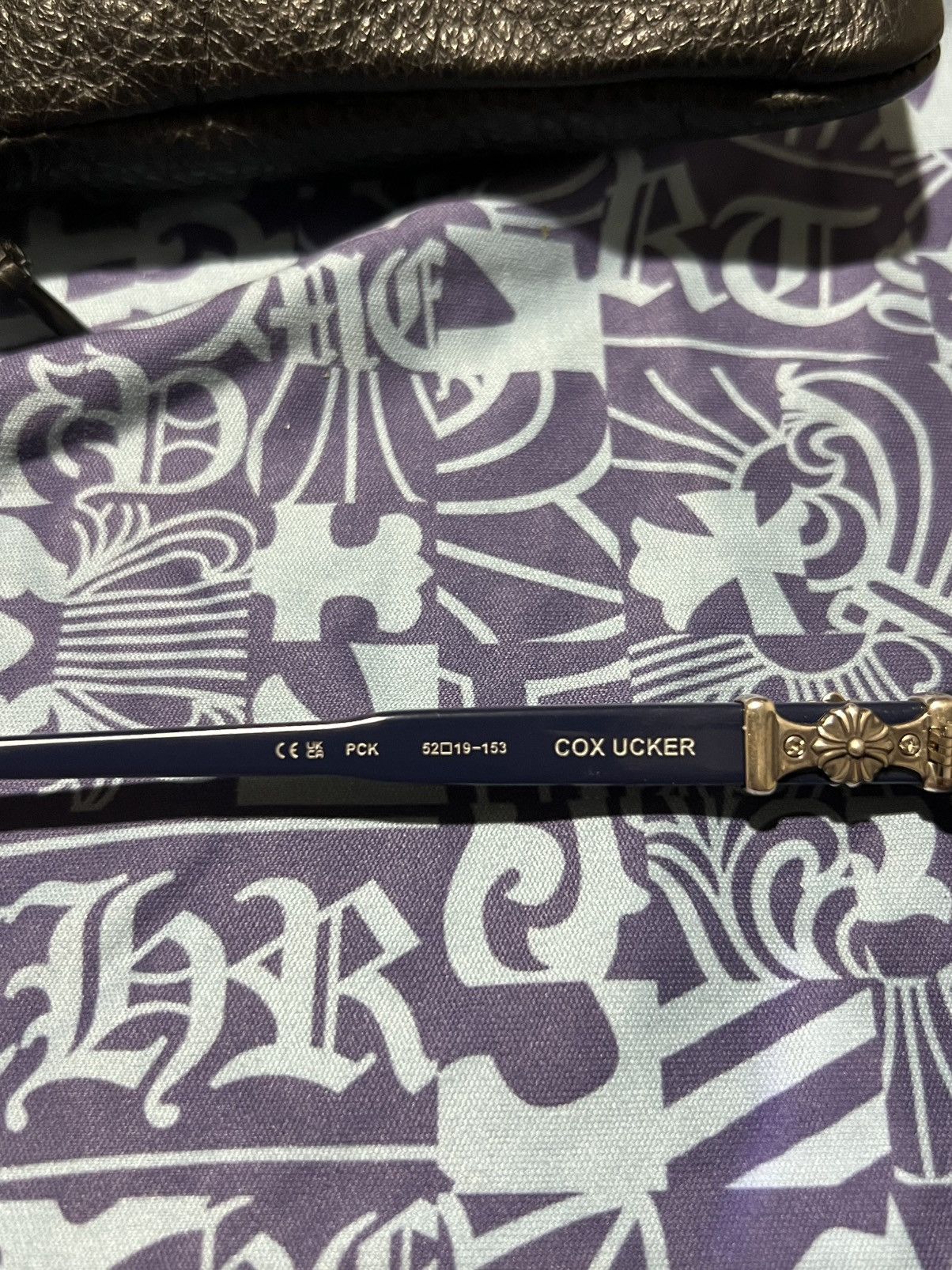 Chrome Hearts *SOLD* Chrome Hearts Cox Ucker Rare Blue Glasses Size ONE SIZE - 5 Thumbnail