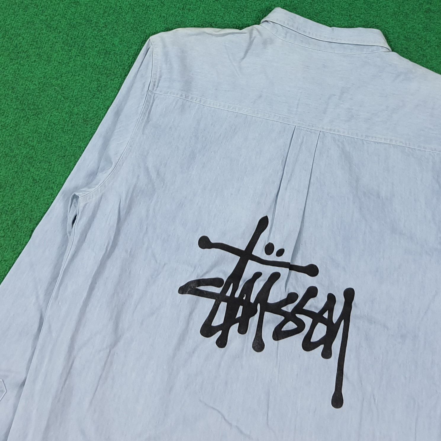 Stussy Vintage Stussy Custom Logo Button Up Shirt C285N36 Size US XL / EU 56 / 4 - 2 Thumbnail