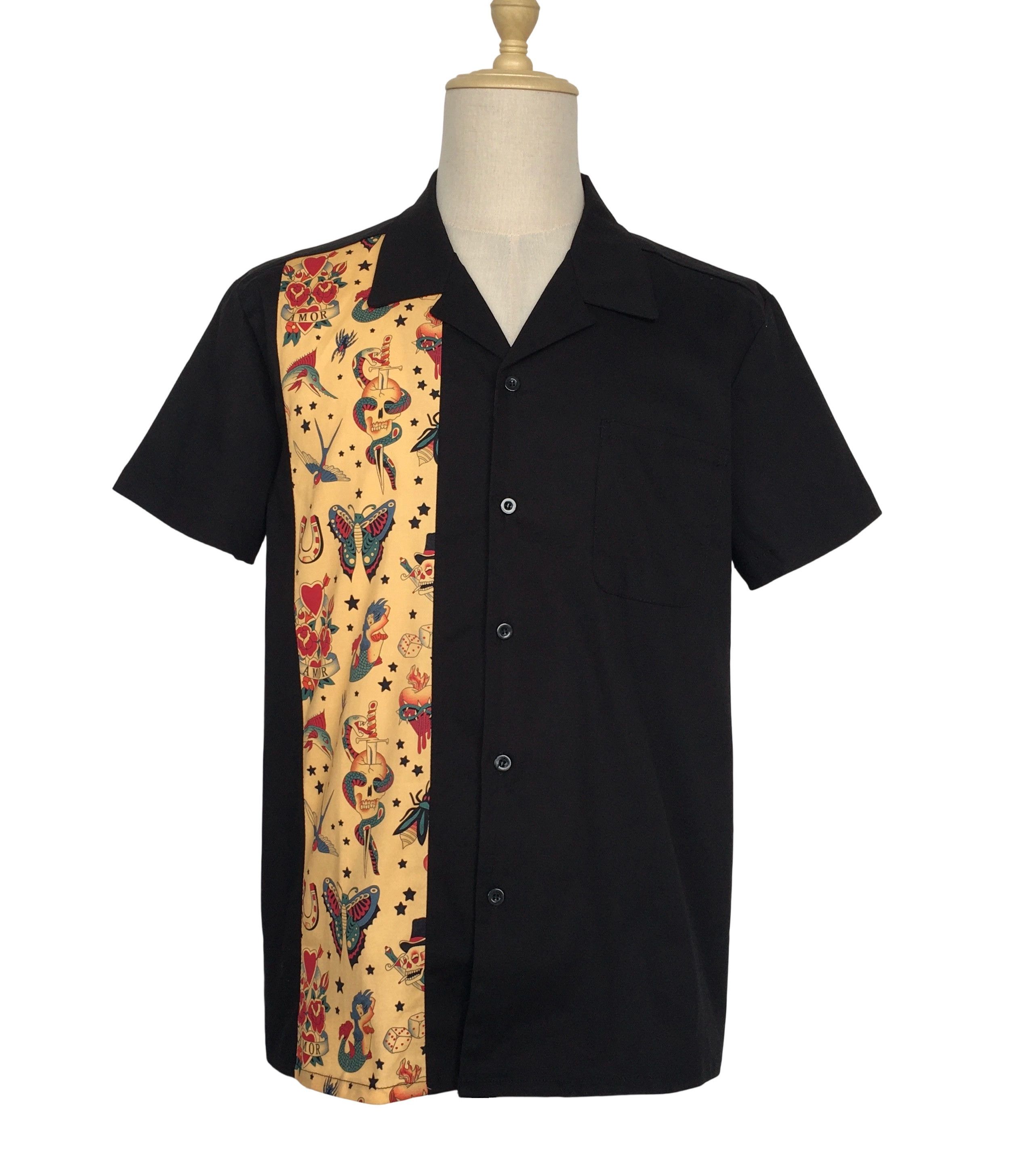 Other Unique Design Cotton Shirts Attoo Partten Panel For Men Size US XXL / EU 58 / 5 - 1 Thumbnail