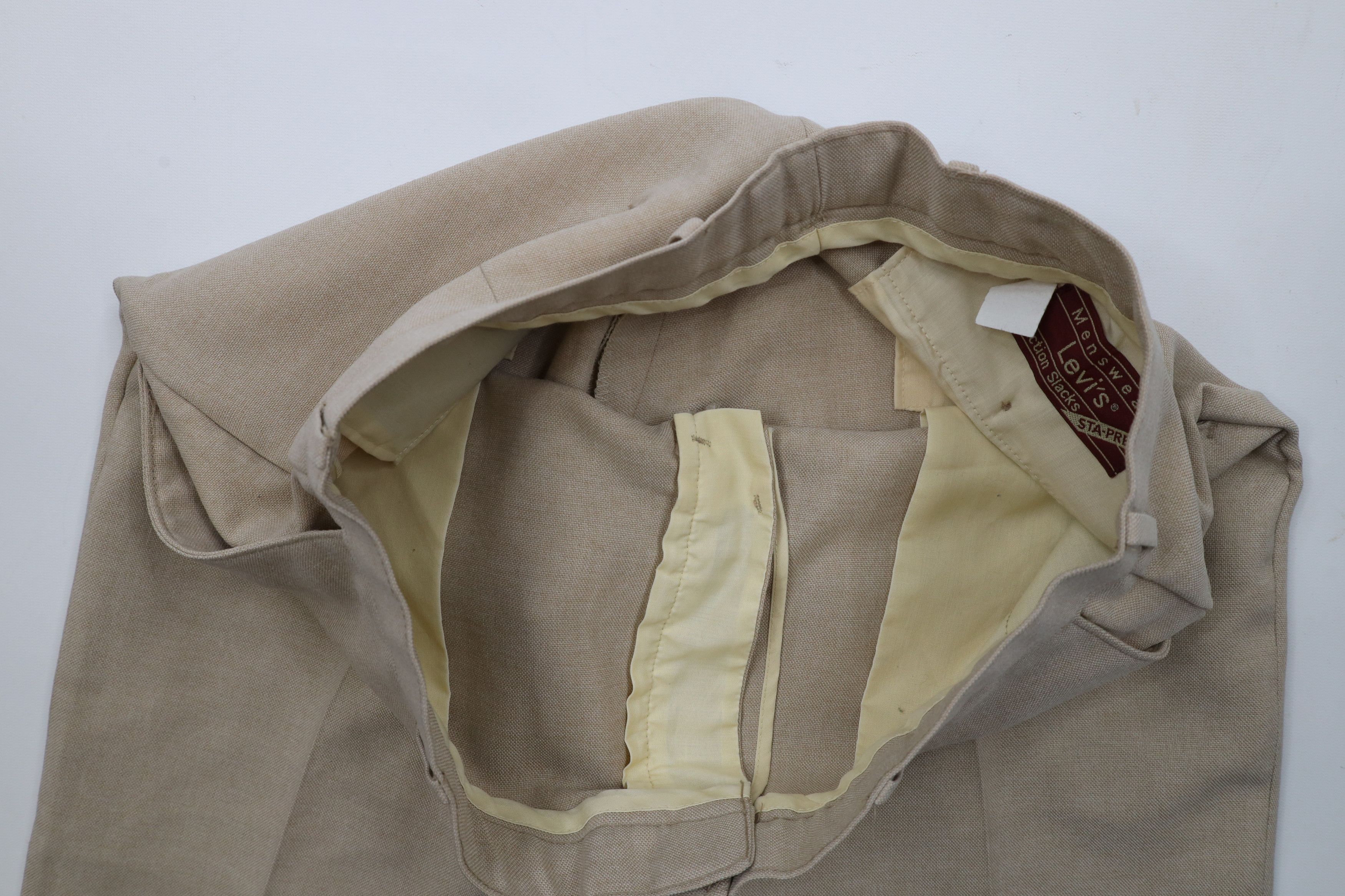 Levi's × Vintage Vintage 70s Levis Wide Leg Bell Bottoms Chino Pants USA Size US 34 / EU 50 - 7 Thumbnail