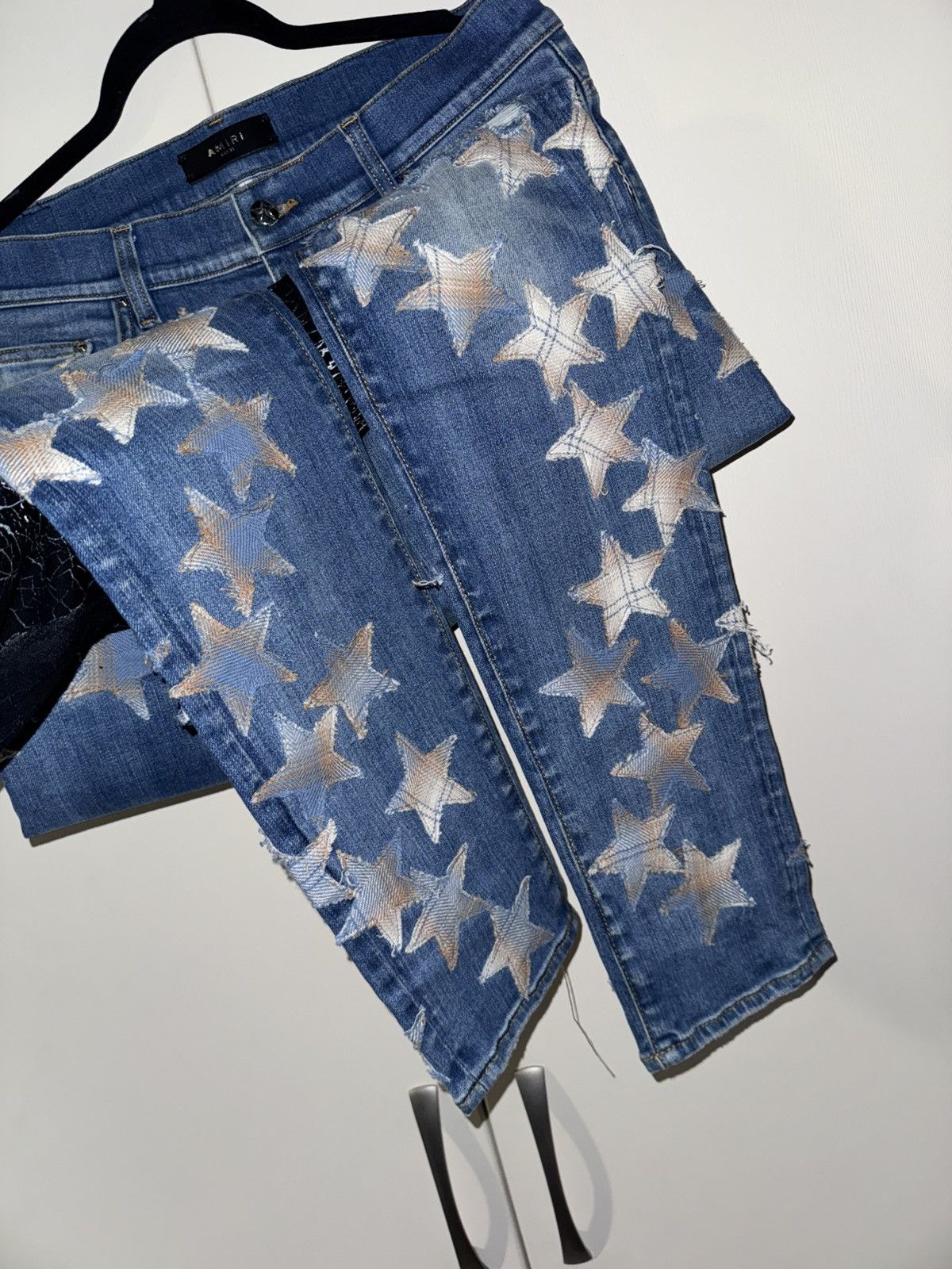 Amiri AMIRI “CHEMIST” MONOGRAM STAR JEANS Size US 33 - 7 Thumbnail