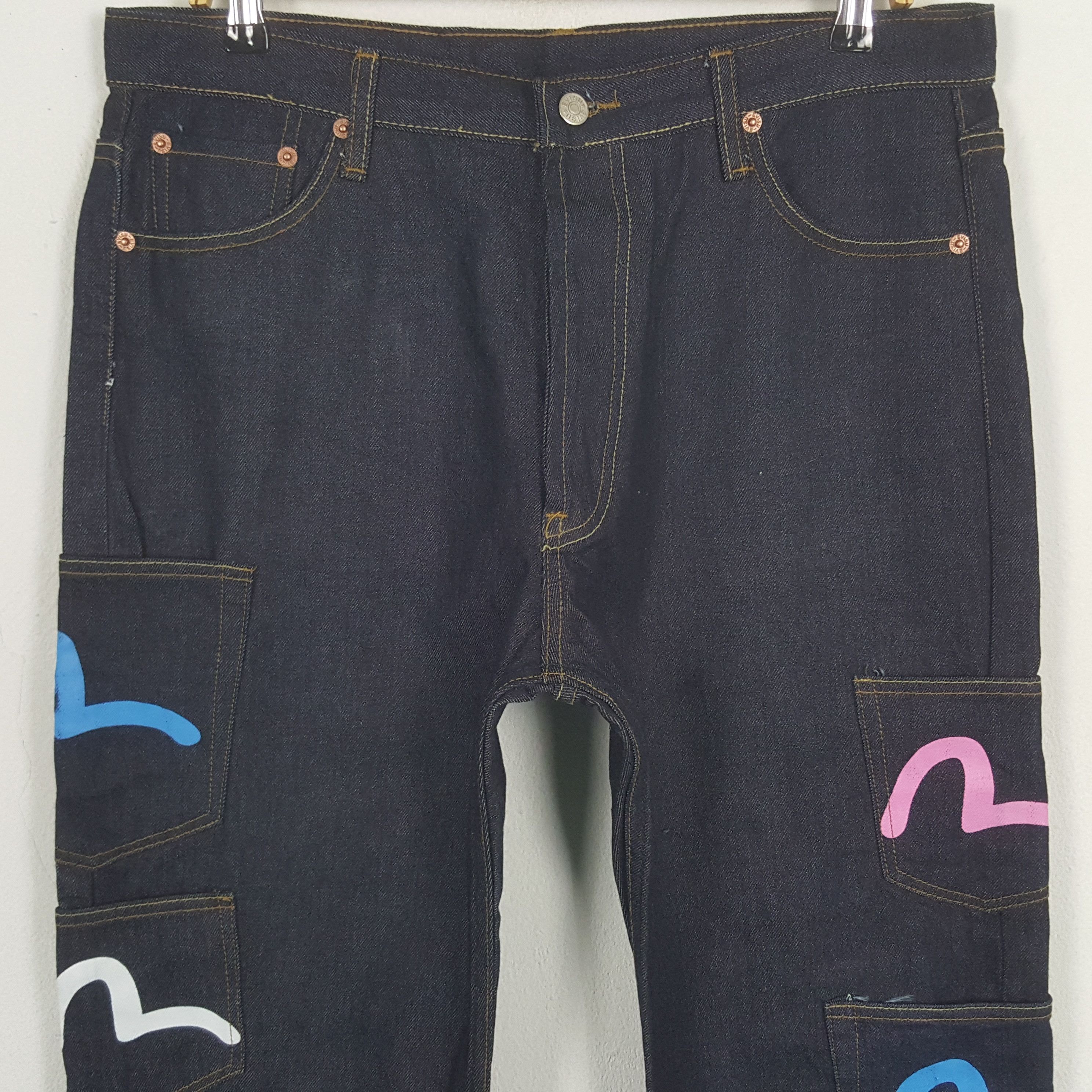 Japanese Brand Vintage Evisu Japanese Brand Daicock Denim Jeans C280N26 Size US 34 / EU 50 - 5 Thumbnail
