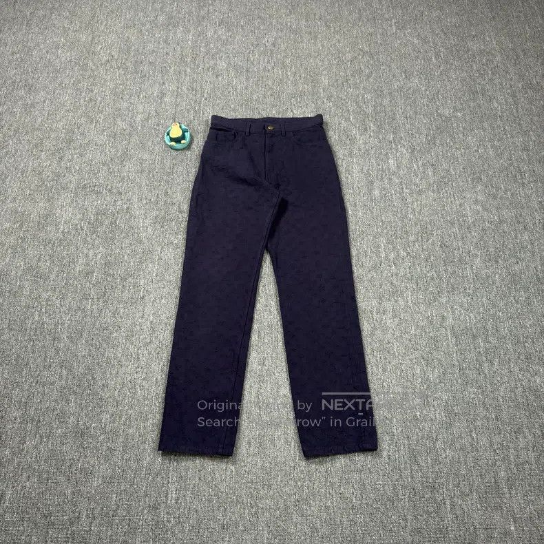 Louis Vuitton Louis Vuitton Dark blue denim full print jeans Size US 32 / EU 48 - 1 Thumbnail