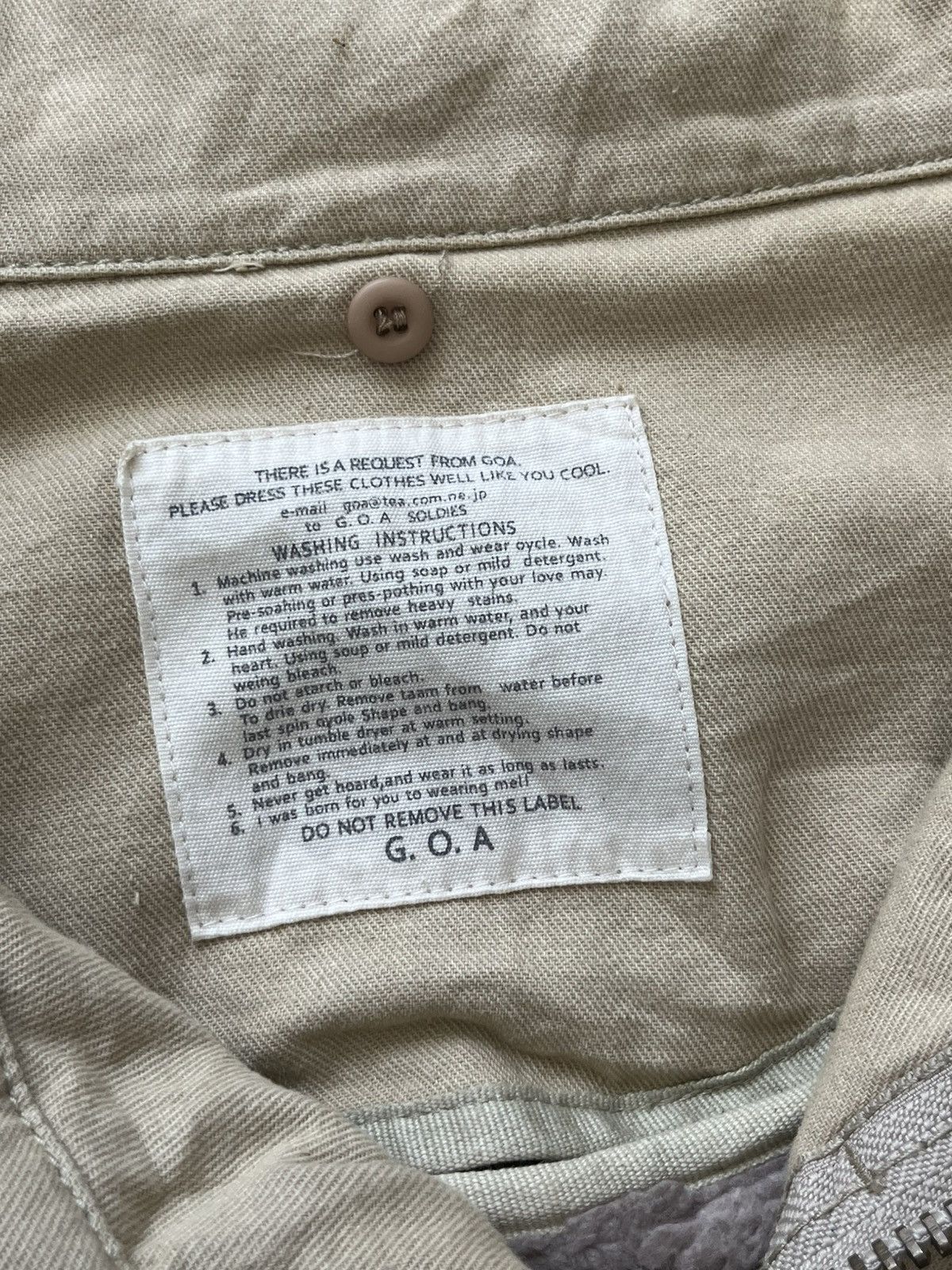 Japanese Brand 💥RARE Y2K GOA CROPPED VEST JACKET // Size US L / EU 52-54 / 3 - 6 Thumbnail