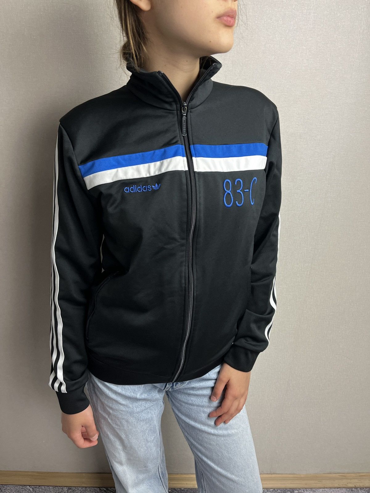 Adidas Adidas 83-C Striped Track Jacket Casual Rare Y2k Hype Japan Size S / US 4 / IT 40 - 2 Thumbnail