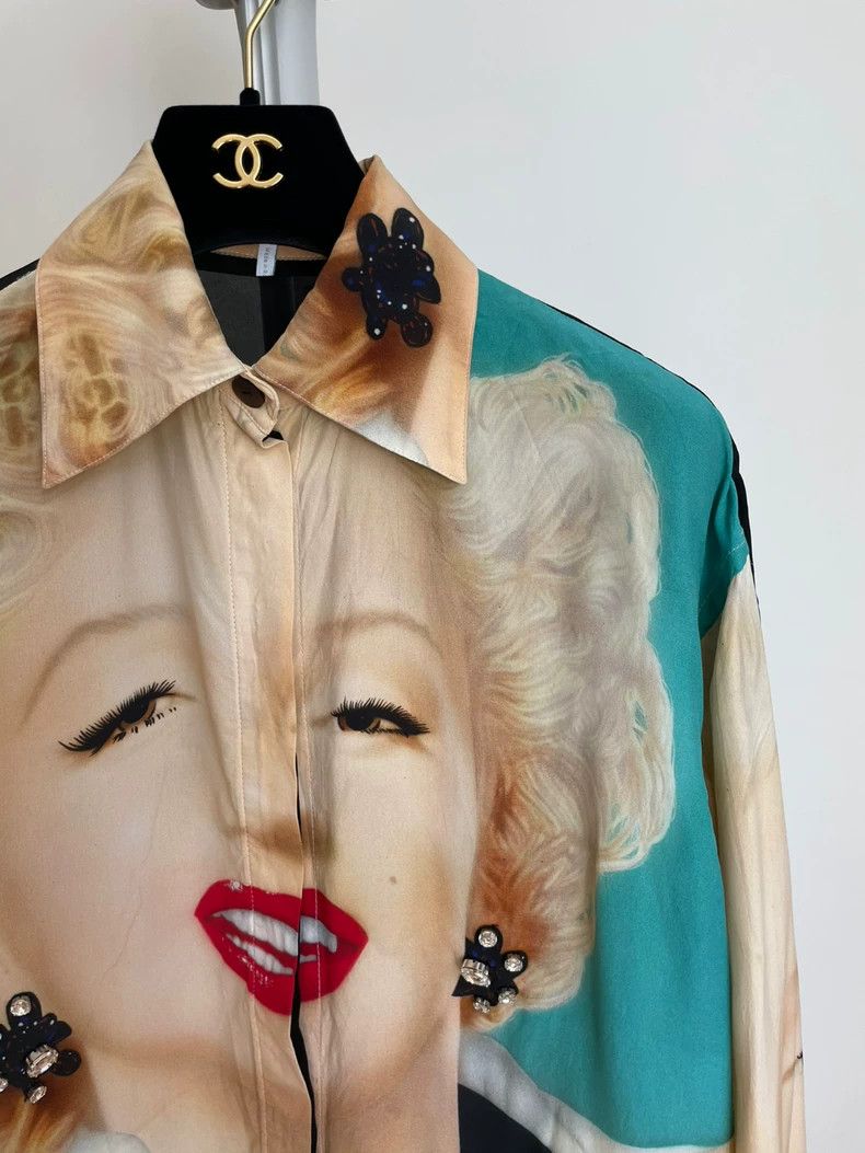 Loewe LOEWE Dreamers portrait printed shirt Size 4XL / US 24-26 - 2 Thumbnail