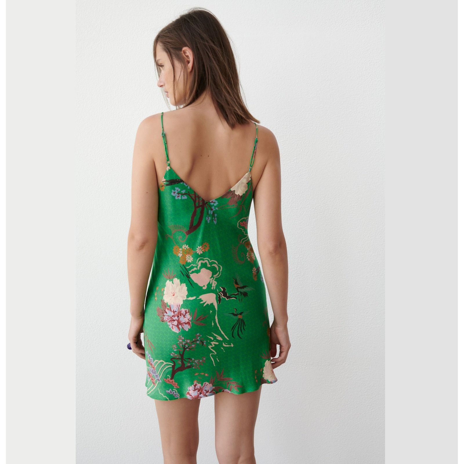 Zara ZARA Green Floral Slip Mini Dress NWT Blogger Favorite Size M / US 6-8 / IT 42-44 - 20 Thumbnail