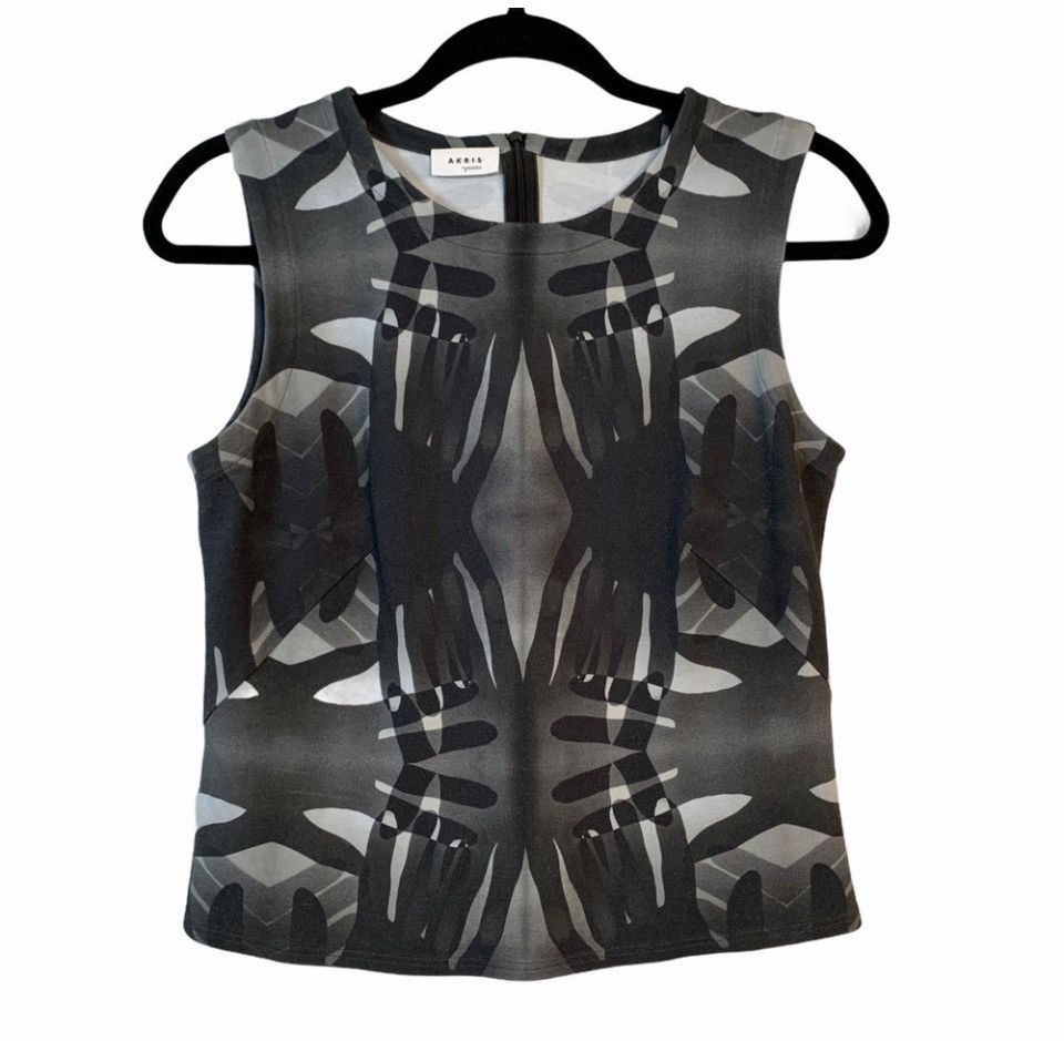 Akris Akris Punto Black Overlap Tank Size L / US 10 / IT 46 - 1 Thumbnail