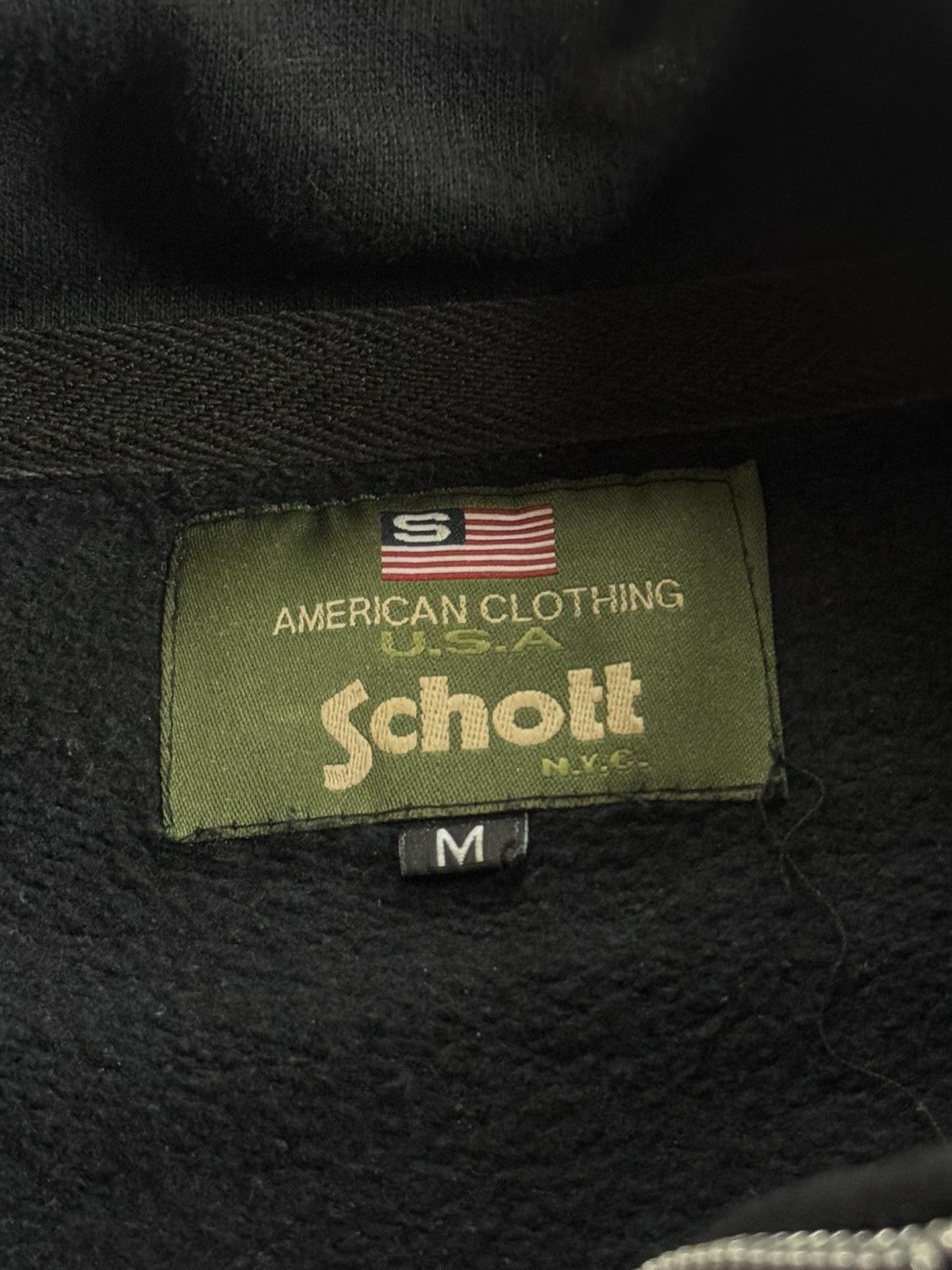 Schott Schott N.Y.C. USA 🇺🇸 M/size 1/4zip sweathsirt jumper pullover Size US M / EU 48-50 / 2 - 6 Thumbnail