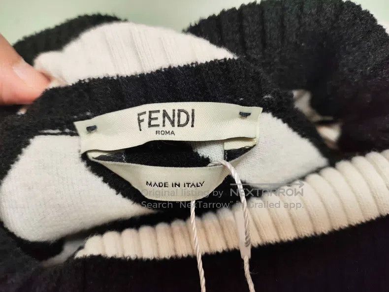 Fendi Fendi Black and white full print turtleneck sweater Size M / US 6-8 / IT 42-44 - 3 Thumbnail