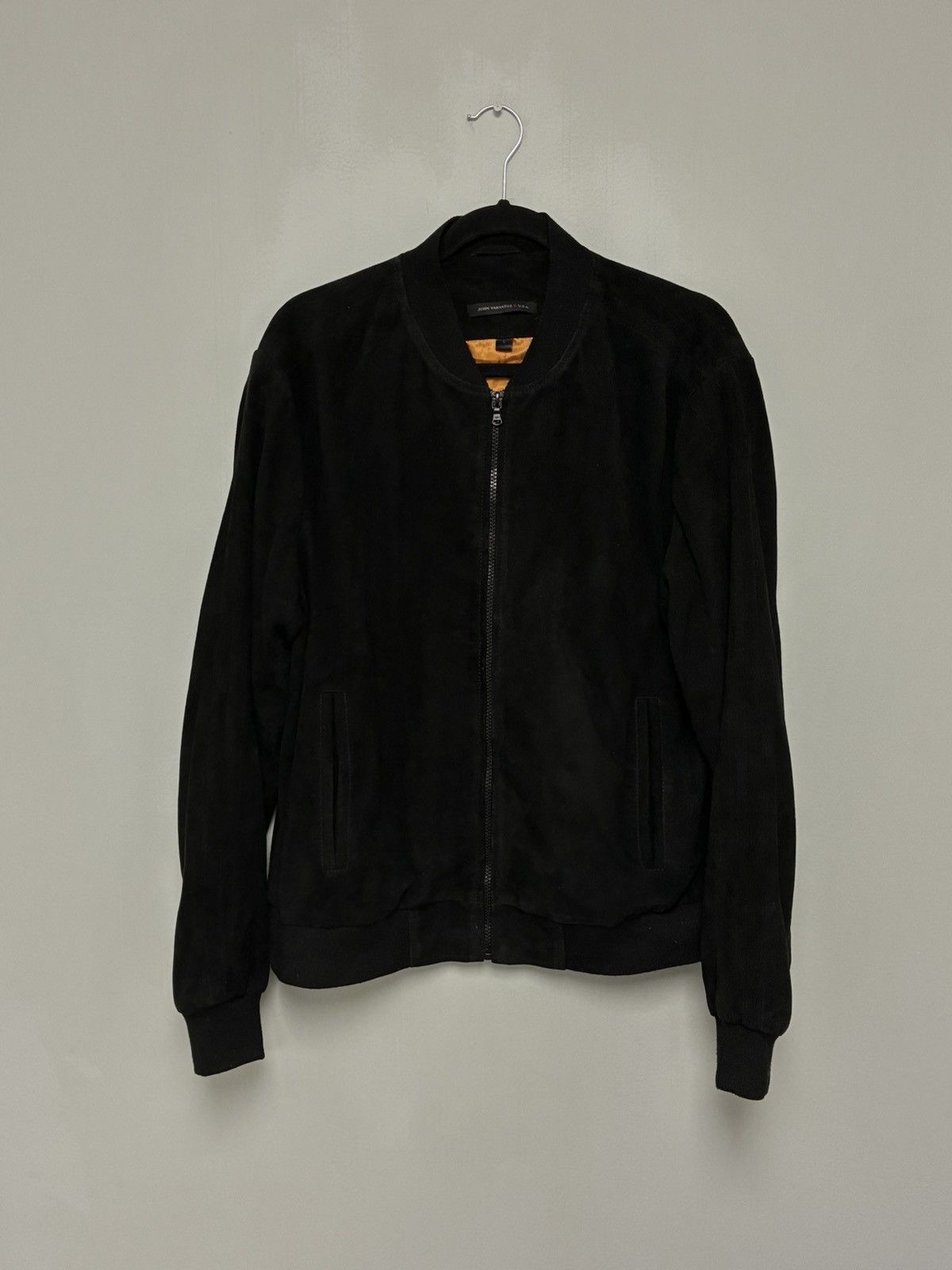 John Varvatos Goat Suede Bomber Jacket Large Size US L / EU 52-54 / 3 - 3 Thumbnail