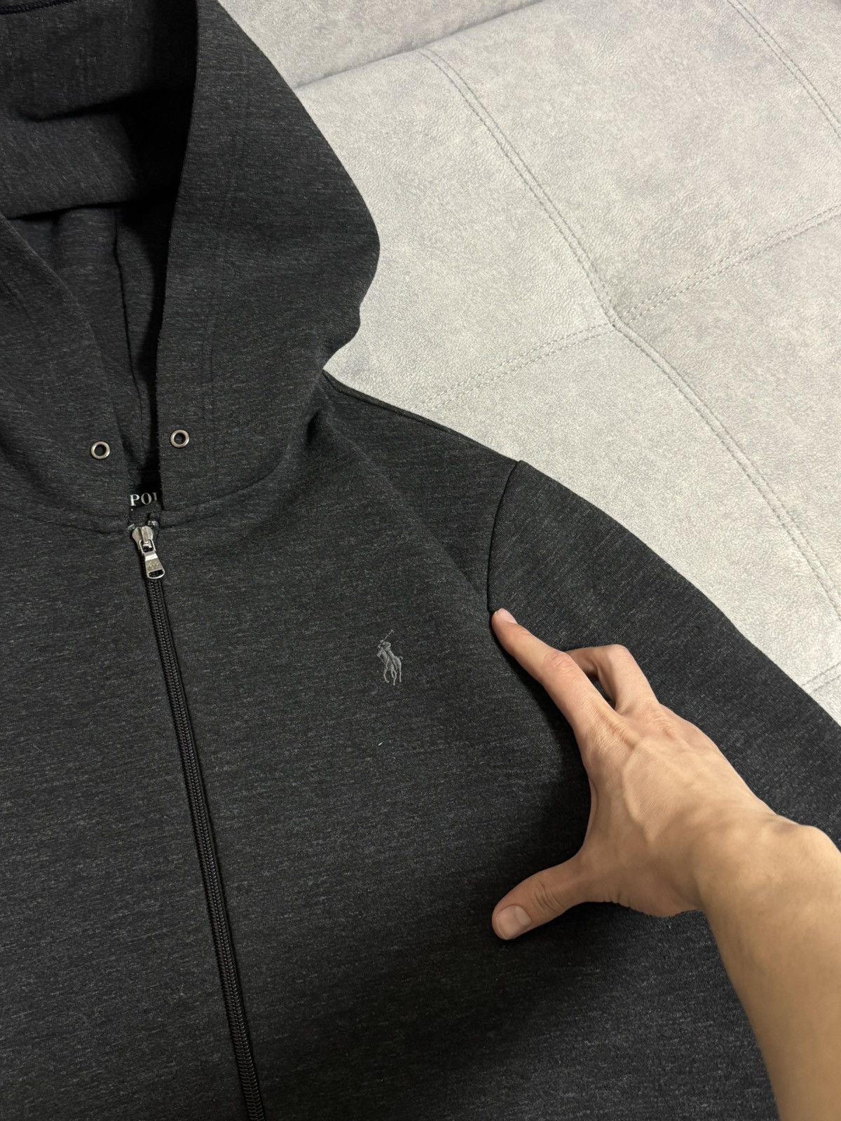 Polo Ralph Lauren × Vintage Polo Ralph Lauren gray zip hoodie men’s size L Xl Size US XL / EU 56 / 4 - 6 Thumbnail
