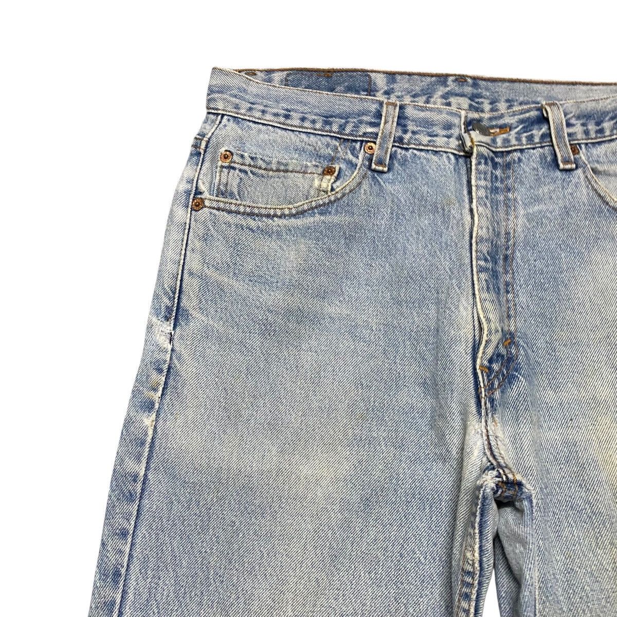 Levi's Vintage 90s Levis 517 Flare Jeans Distressed Size US 32 / EU 48 - 4 Thumbnail