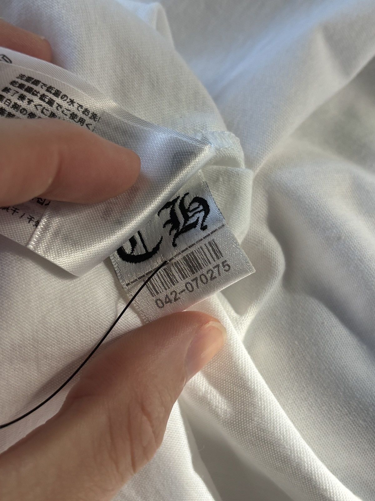 Chrome Hearts CHROME HEARTS | NEW | SCROLL BANNER LOGO TEE Size US XL / EU 56 / 4 - 8 Thumbnail