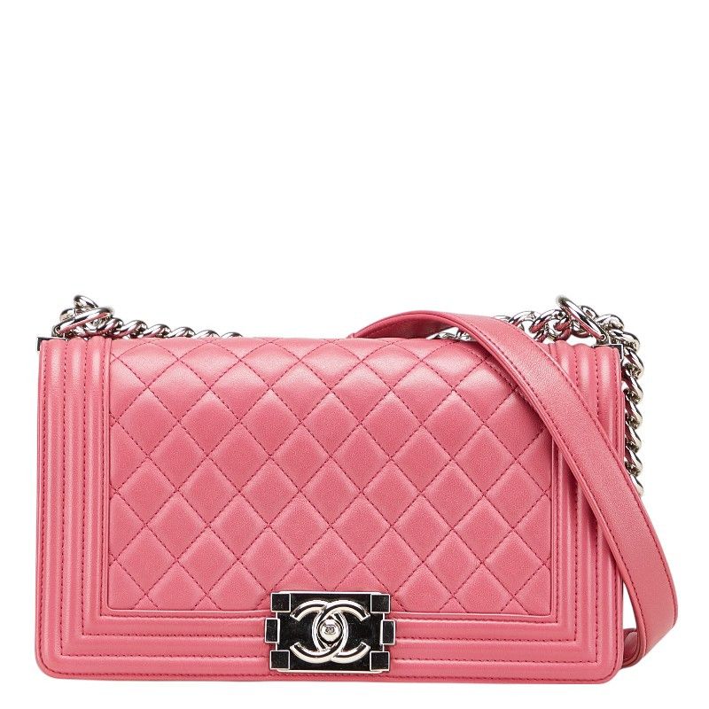 Chanel Chanel Chanel Boy Chanel Lambskin Shoulder Bag Leather Shoulder Bag DUTY FREE for USA Size ONE SIZE - 1 Thumbnail