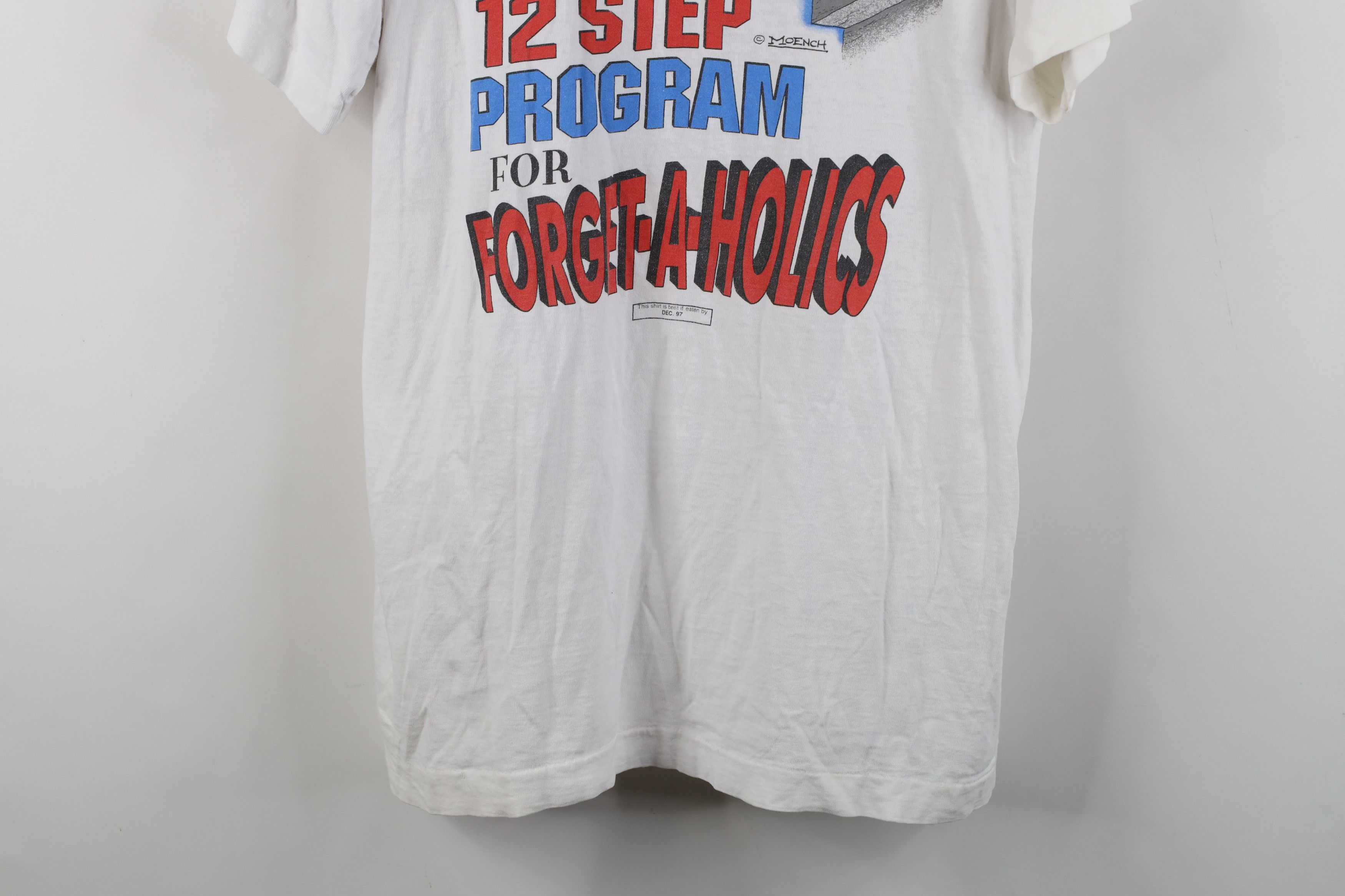 Vintage Vintage 90s 12 Step Program Funny Comic T-Shirt USA Size L / US 10 / IT 46 - 3 Thumbnail