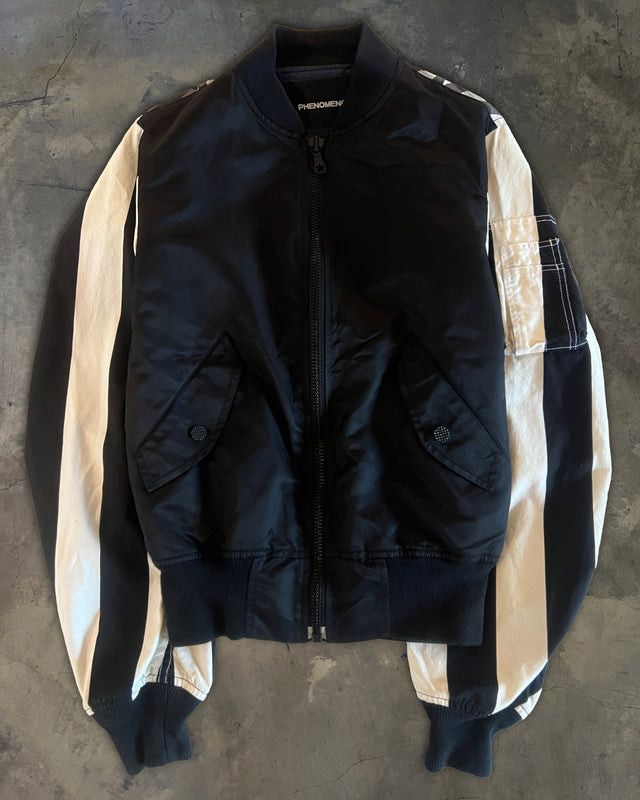 PHENOMENON PHENOMENOM SS2012 STRIPED MA-1 BOMBER JACKET Size US S / EU 44-46 / 1 - 1 Thumbnail