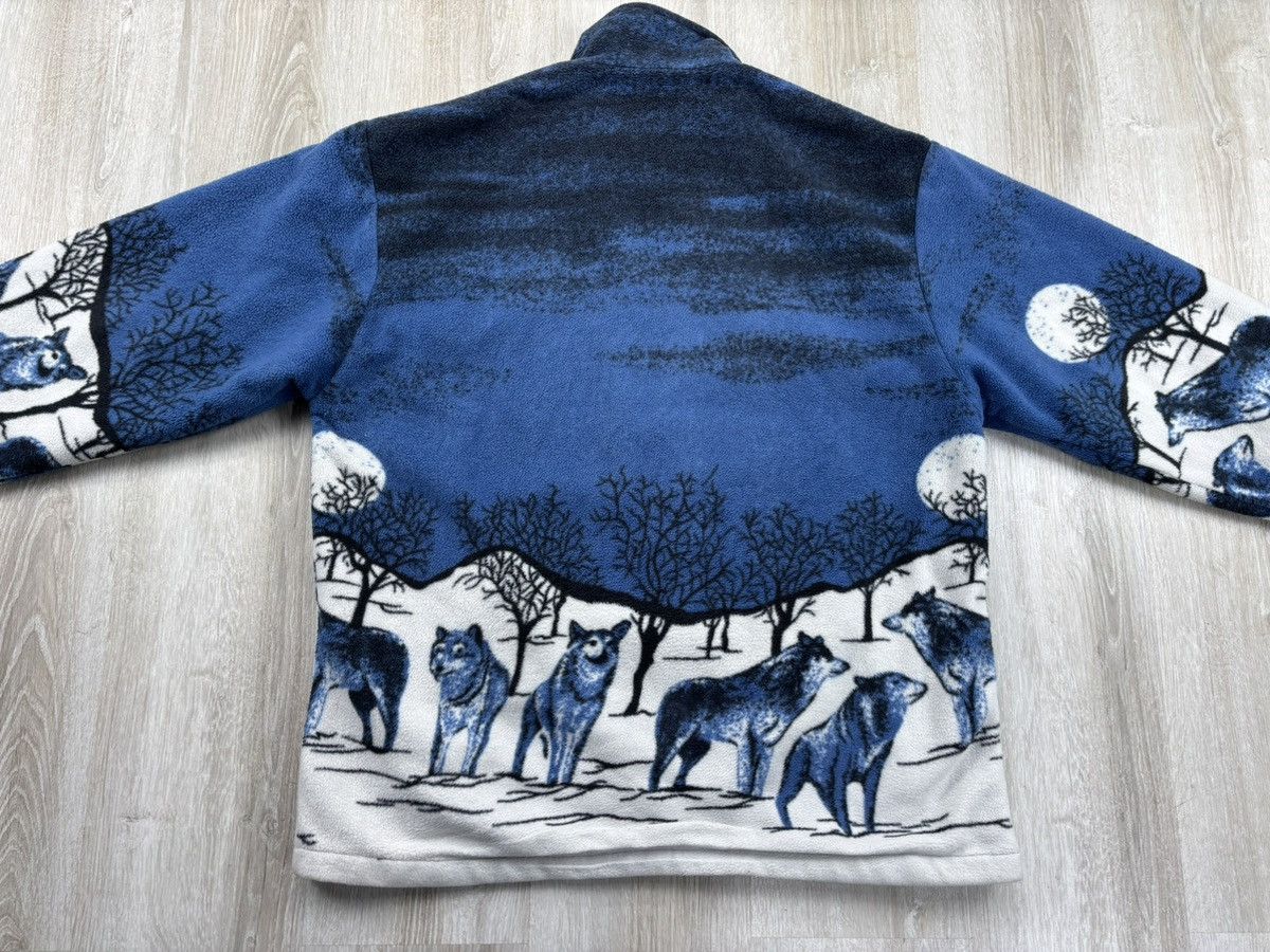 Designer × Vintage Mens fleece jacket Wolf Size L/XL Size US L / EU 52-54 / 3 - 9 Thumbnail