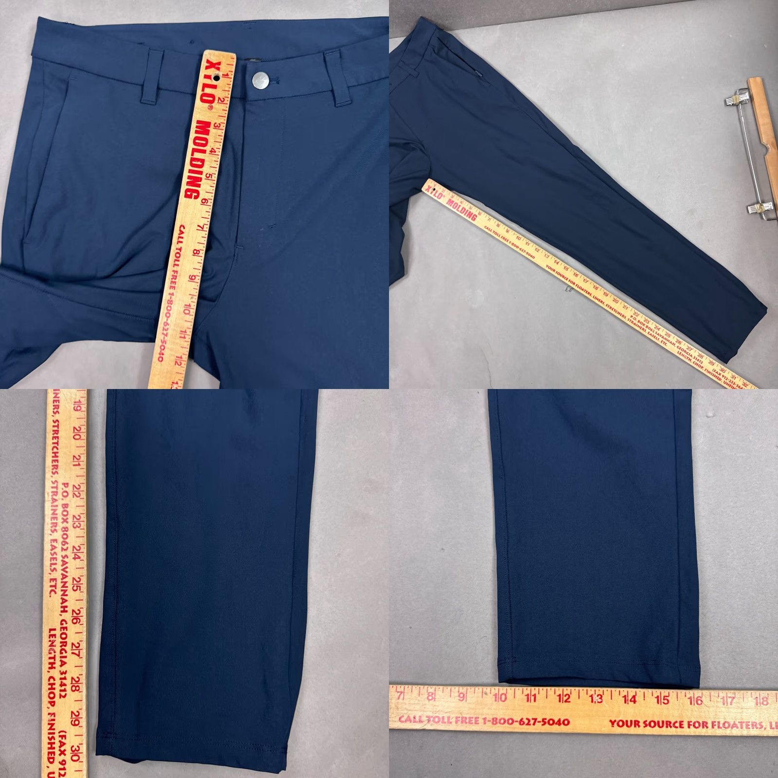 Lululemon Lululemon Pants Mens 34x30 Blue Commission Slim Commute Read Description Hole Size US 34 / EU 50 - 9 Thumbnail