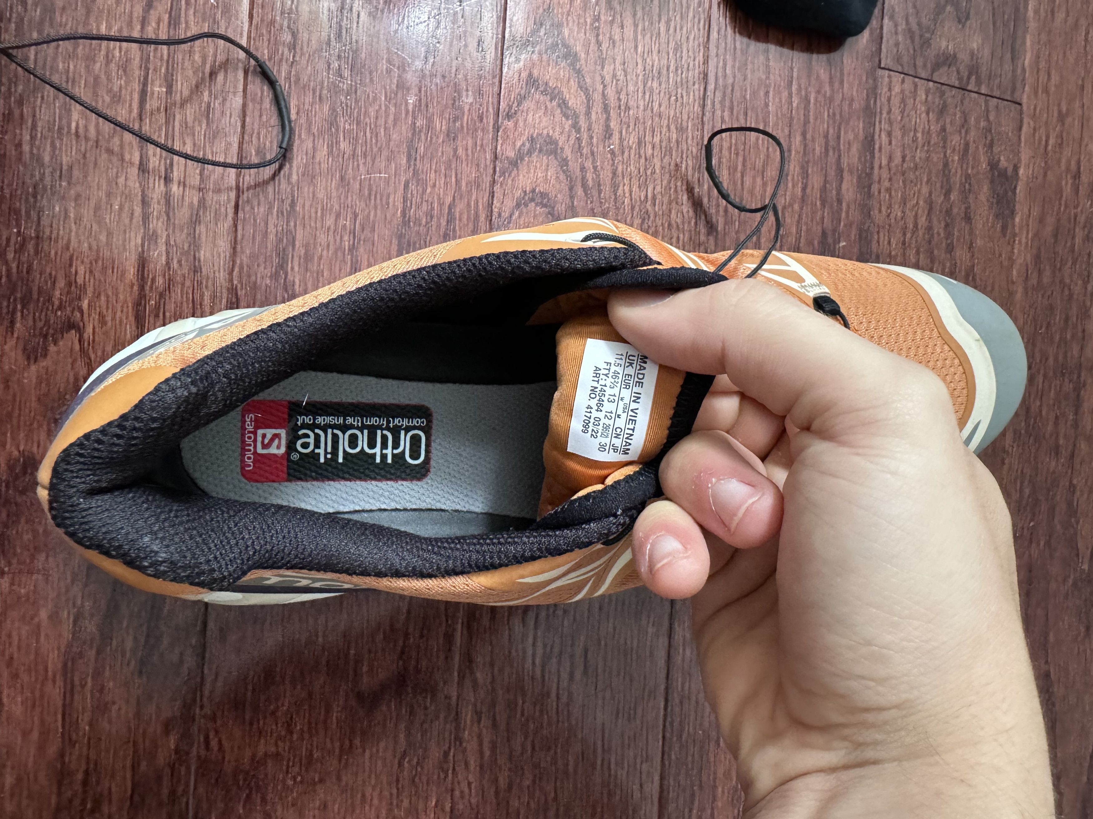 Salomon XT-6 Orange Grey Size US 12 / EU 45 - 6 Thumbnail