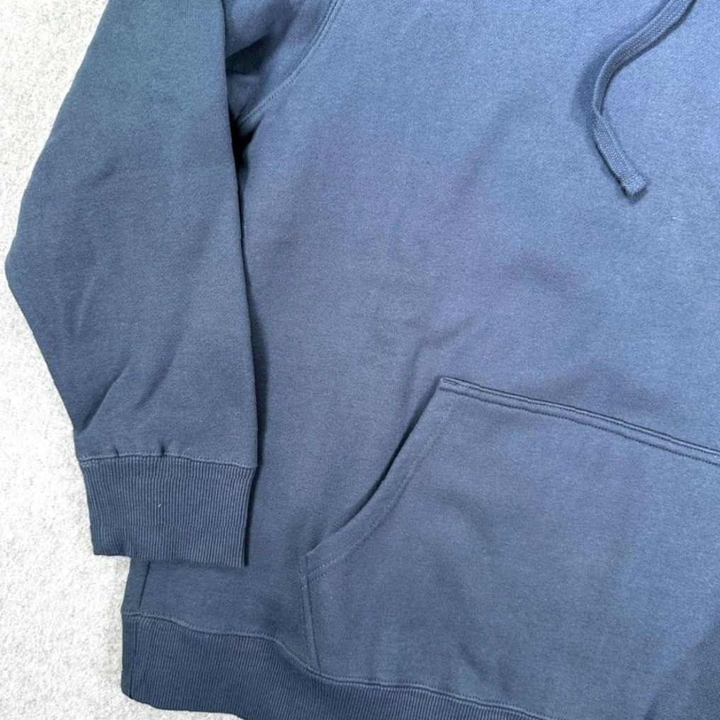 Vintage Florence Marine X Burgee Hoodie Mens Large Slate Blue Organic Cotton Surf Outdoors Size US L / EU 52-54 / 3 - 5 Thumbnail