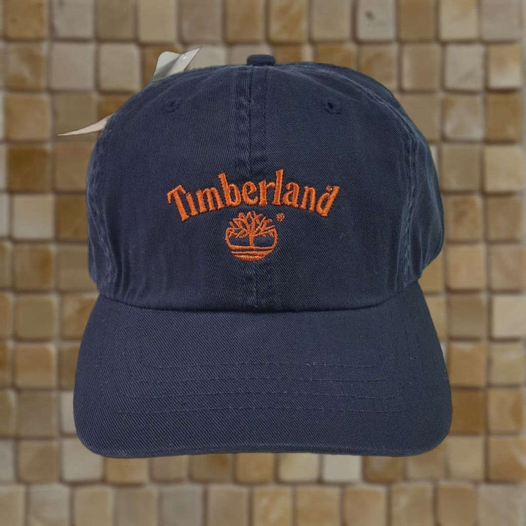 Timberland VINTAGE Timberland Hat Baseball Cap Fitted Navy Blue Y2K Outdoor Stretch Size Medium Adult Mens Size ONE SIZE - 1 Thumbnail