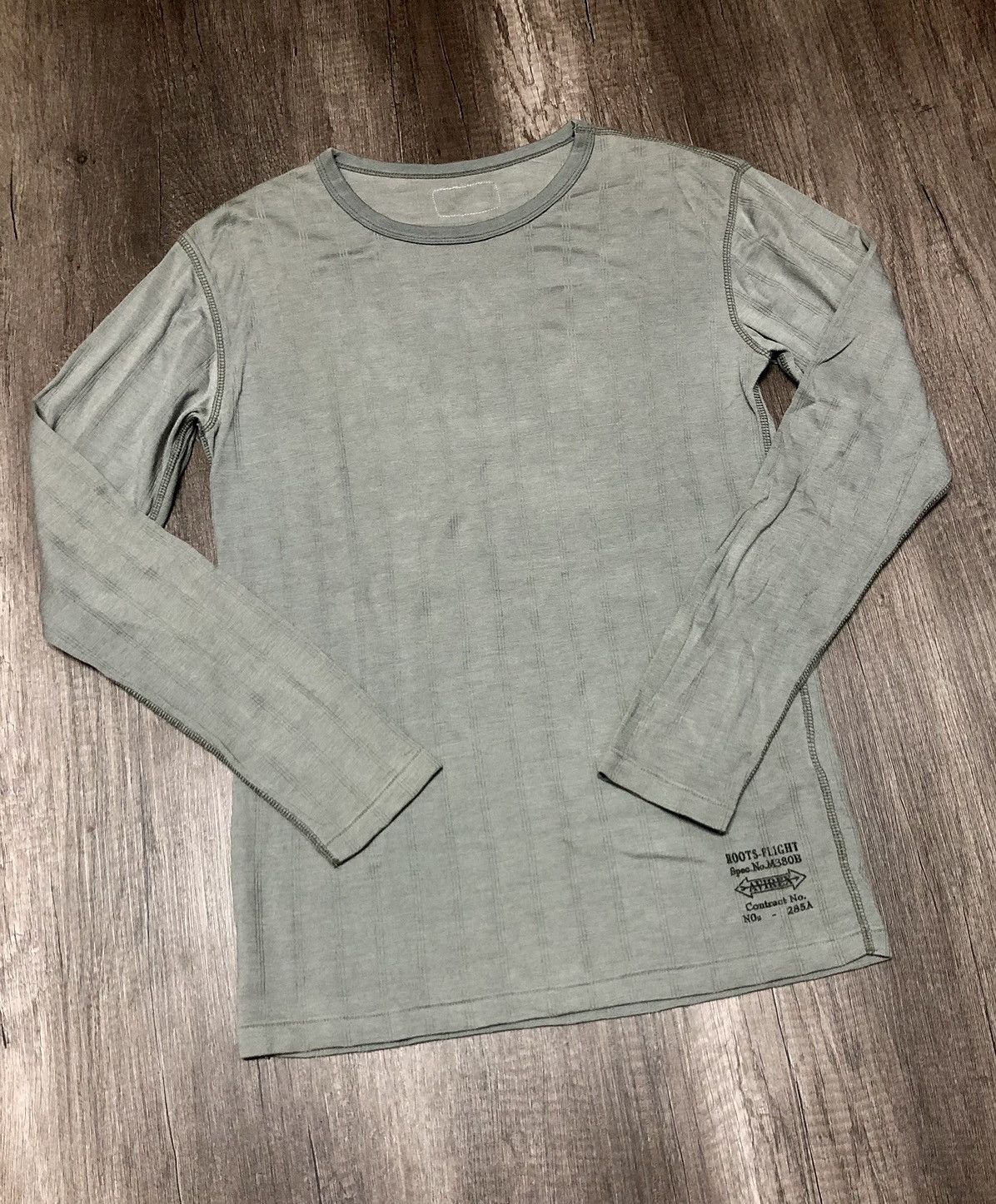 Avirex × Roots Of Flight VINTAGE AVIREX ROOTS FLIGHT NO M380B LONG SLEEVE TEE SHIRT Size US S / EU 44-46 / 1 - 5 Thumbnail