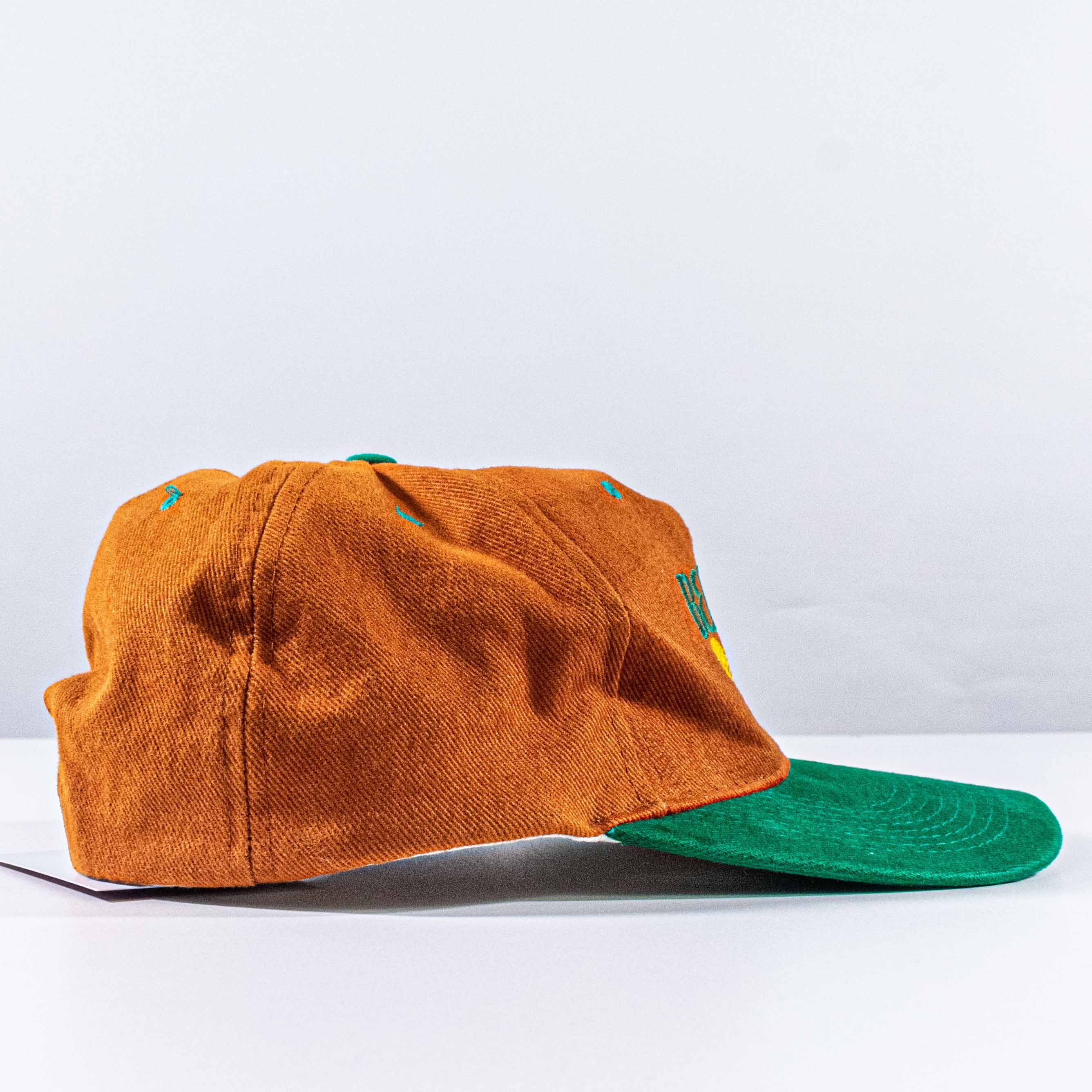 Vintage 90s Belmont Park Horse Racing Snapback Hat Orange Green Size ONE SIZE - 5 Thumbnail