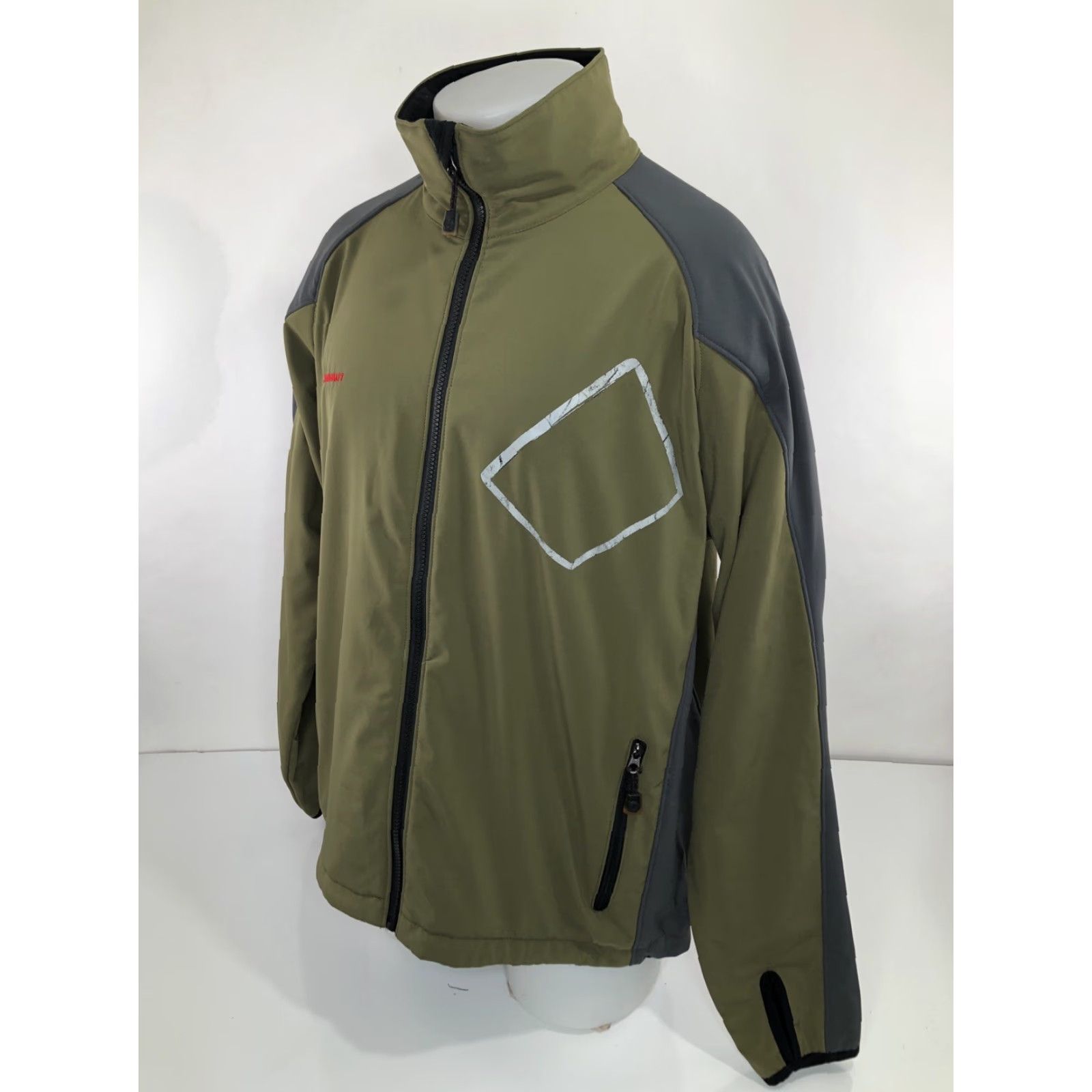 Mammut MAMMUT Embroidered Mammoth Mens Jacket L Thumbhole Green Softshell Size US L / EU 52-54 / 3 - 4 Thumbnail