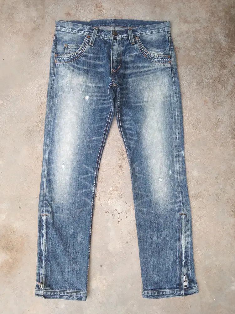 Japanese Brand Vintage RNA Retro Punk Distressed Jeans 32x30 Size US 32 / EU 48 - 1 Thumbnail