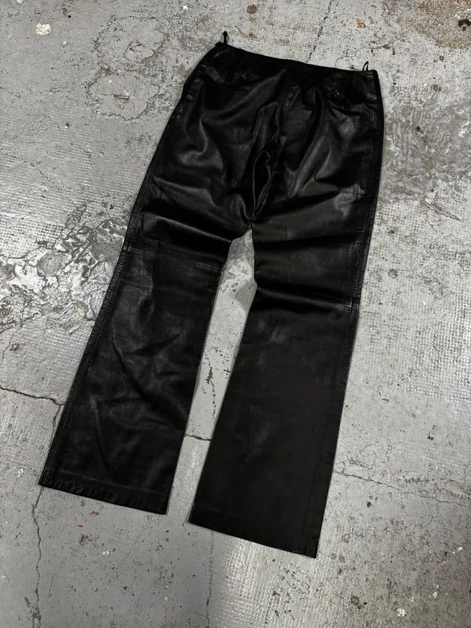 Prada 2000s Prada Black Leather Pants Size US 30 / EU 46 - 7 Thumbnail