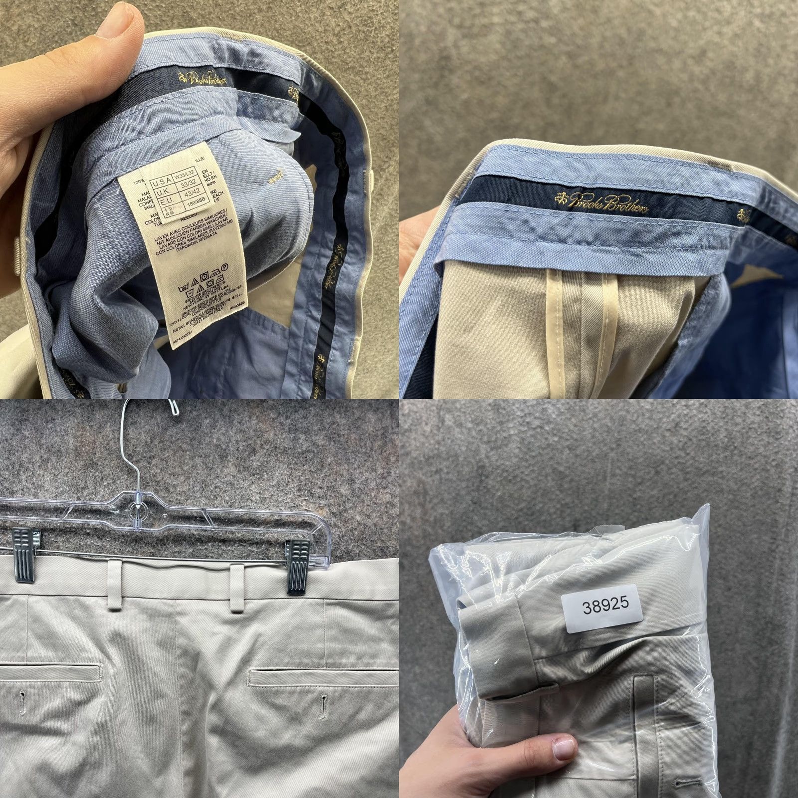 Brooks Brothers Brooks Brothers Pants Mens 33x32 Beige Clark Fit Advantage Chino Straight Leg Shirt? Size US 33 - 8 Thumbnail