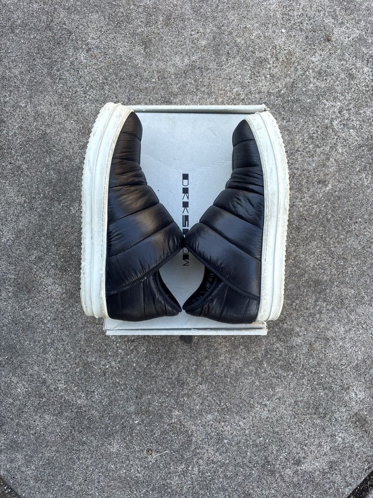 Rick Owens Drkshdw Rick Owens DRKSHDW puffer slip-on Size US 12 / EU 45 - 1 Thumbnail