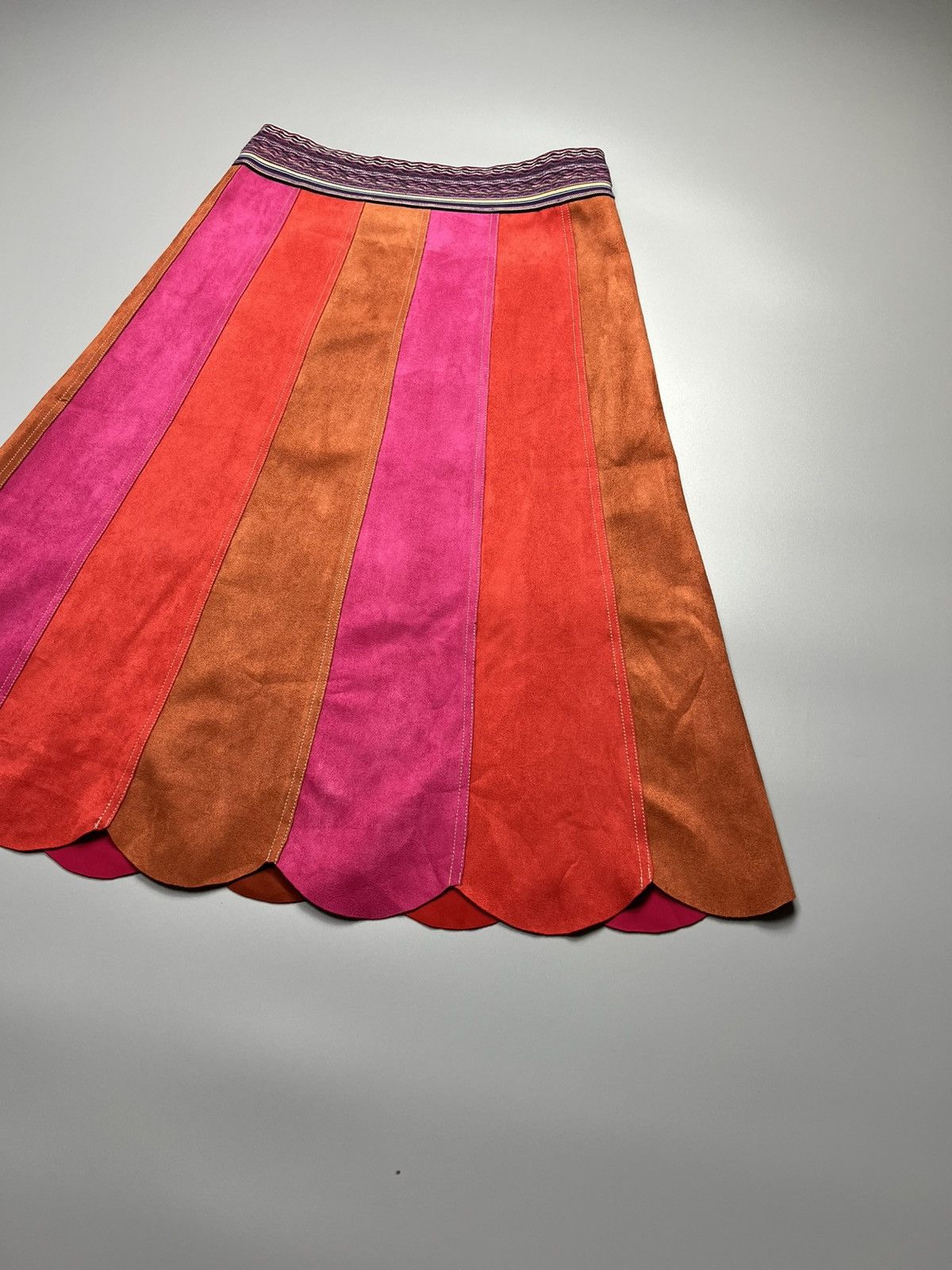 Vivienne Tam Vivienne Tam - Fall/2016 Multicolored Midi Skirt Size 32" / US 10 / IT 46 - 2 Thumbnail