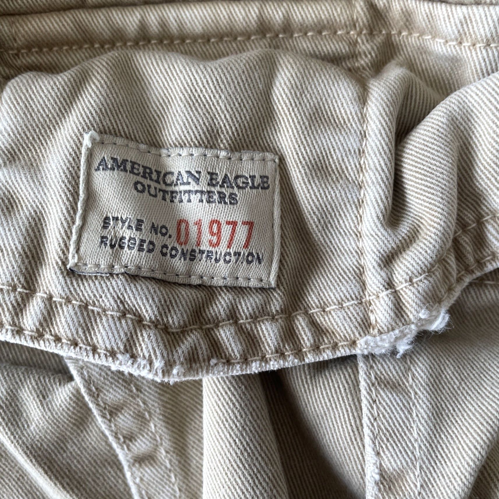 American Eagle Outfitters VINTAGE American Eagle Outfitters Cargo Shorts Mens 30 Beige Grunge Pocket Cargo Short Casual Workwear 2000s Y2K VTG Boys Mens Size US 30 / EU 46 - 5 Thumbnail