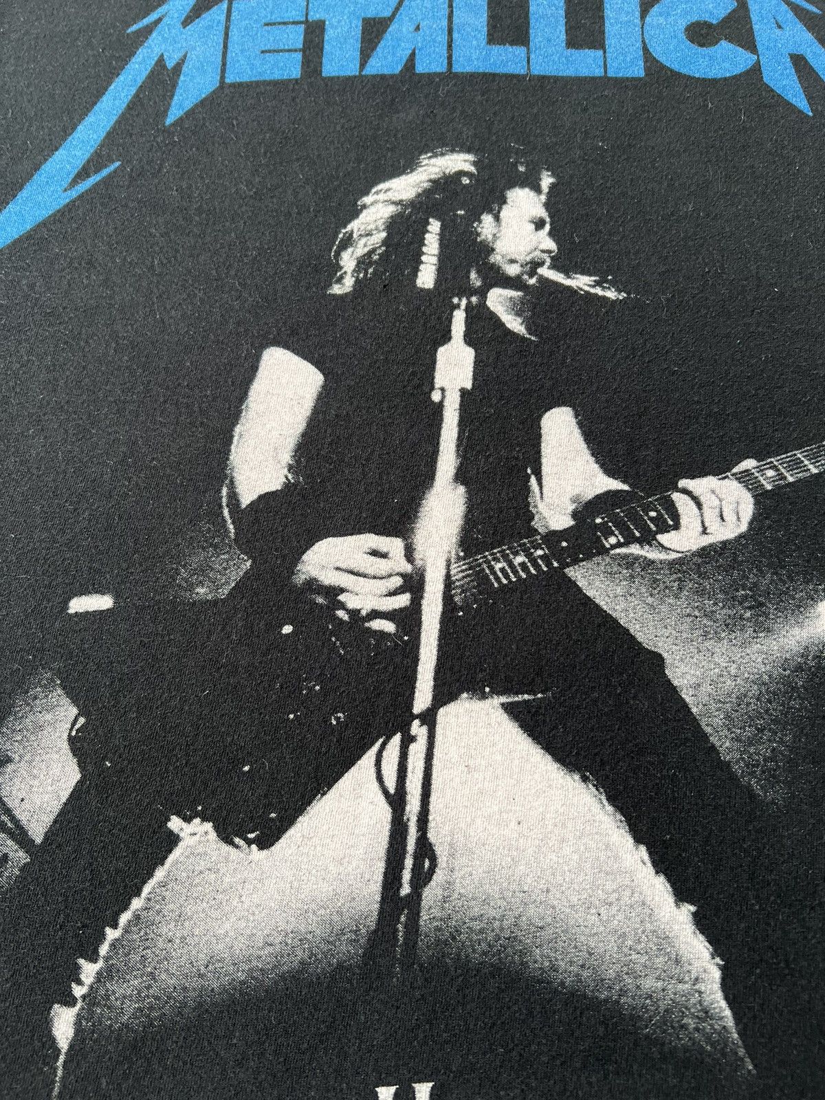 Band Tees Vintage 2000s Metallica Ride The Lightning Black T-shirt Size US L / EU 52-54 / 3 - 12 Thumbnail