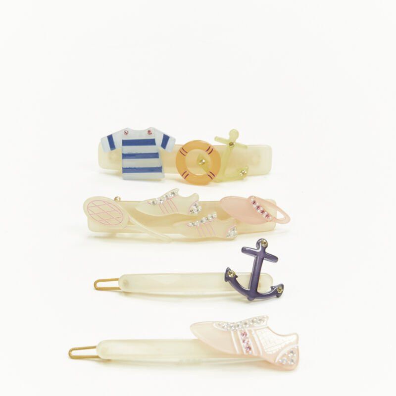 Other CHIC & MODE Alexandre Zouari sailor nautical tennis hair clip X4 Size ONE SIZE - 1 Thumbnail