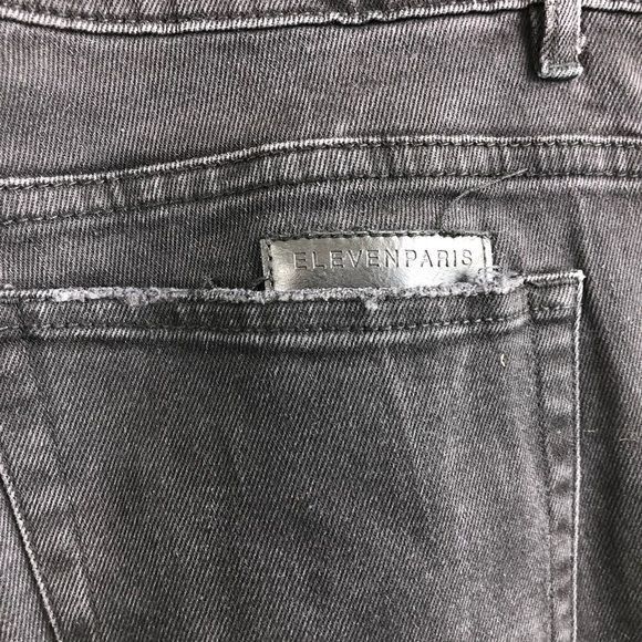 Eleven Paris Eleven Paris Elvis Black Wash Distressed Patch Repaired Jean Size US 32 / EU 48 - 4 Thumbnail