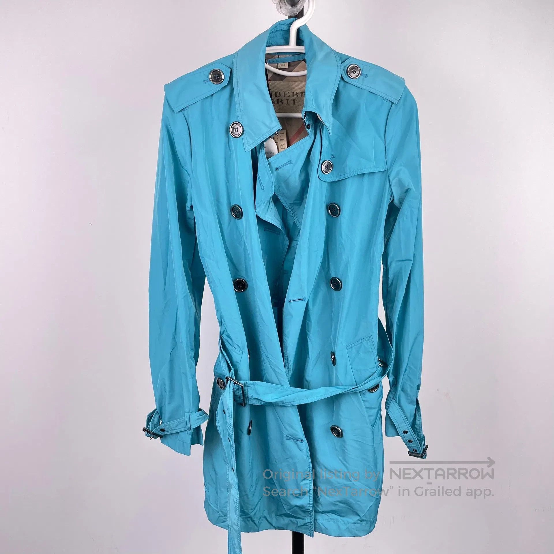 Burberry Burberry Classic double-breasted design blue trench coat| Size XS / US 0-2 / IT 36-38 - 1 Thumbnail