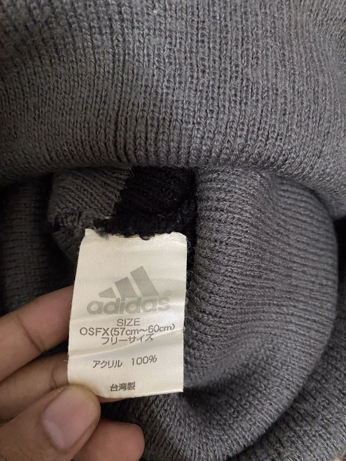 Adidas × Vintage Vintage Adidas Small Logo Beanie Hat Size ONE SIZE - 5 Thumbnail