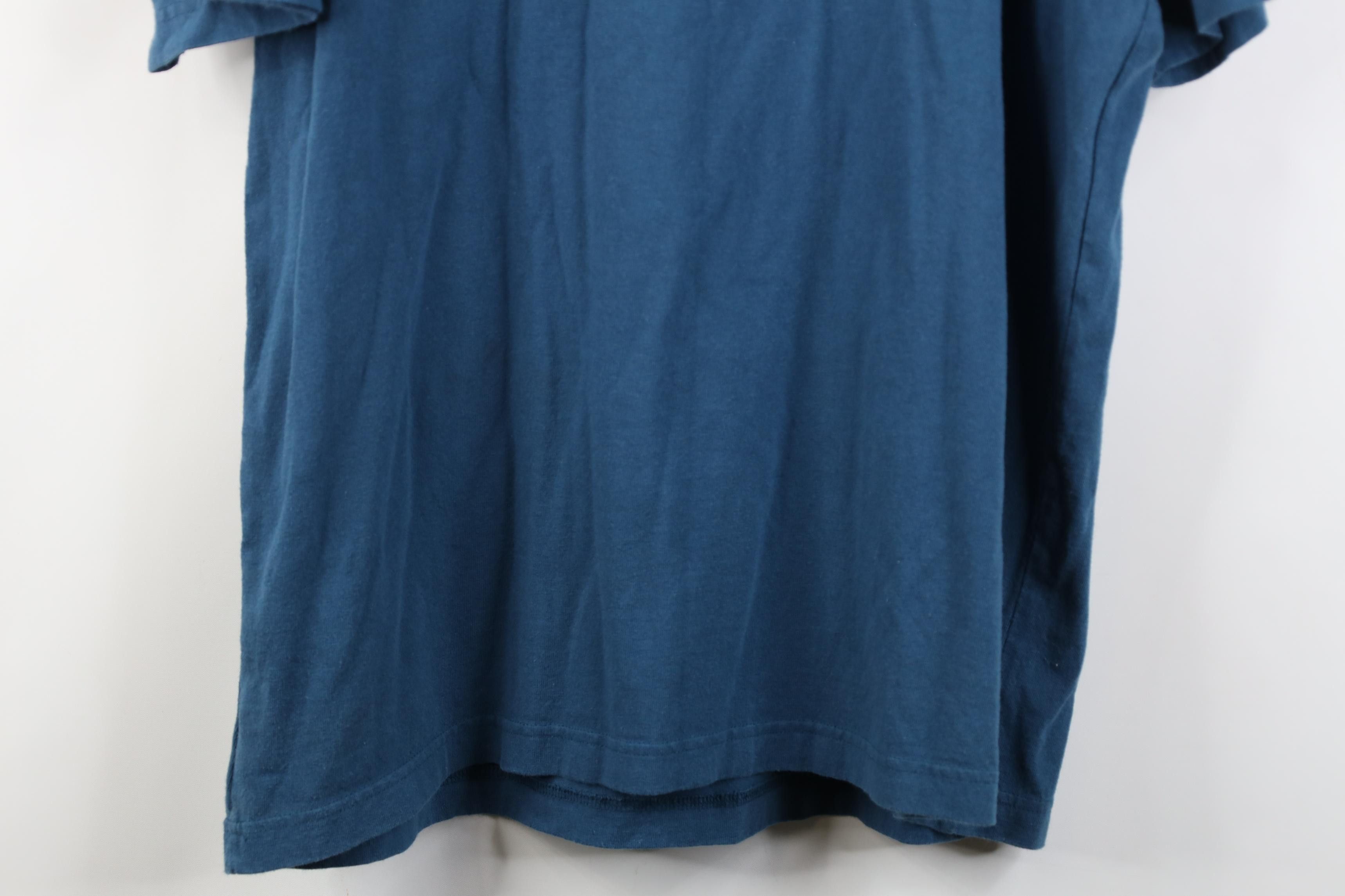 Carhartt Y2K Carhartt Spell Out Heavyweight Pocket T-Shirt Blue Size US L / EU 52-54 / 3 - 15 Thumbnail
