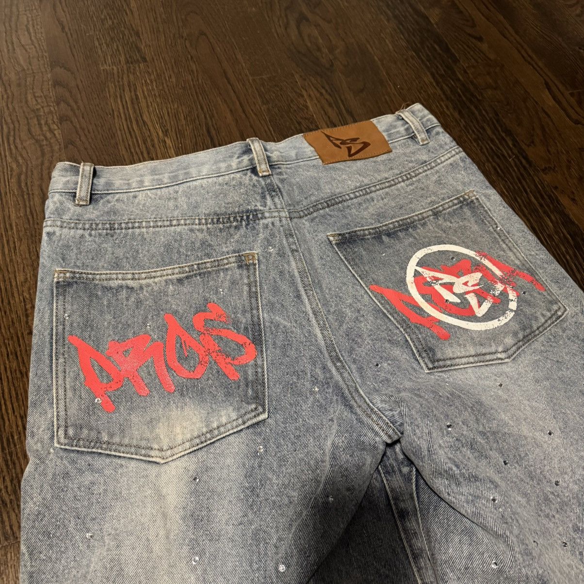 Other Prospera Red Logo Denim Shorts Size US 32 / EU 48 - 3 Thumbnail