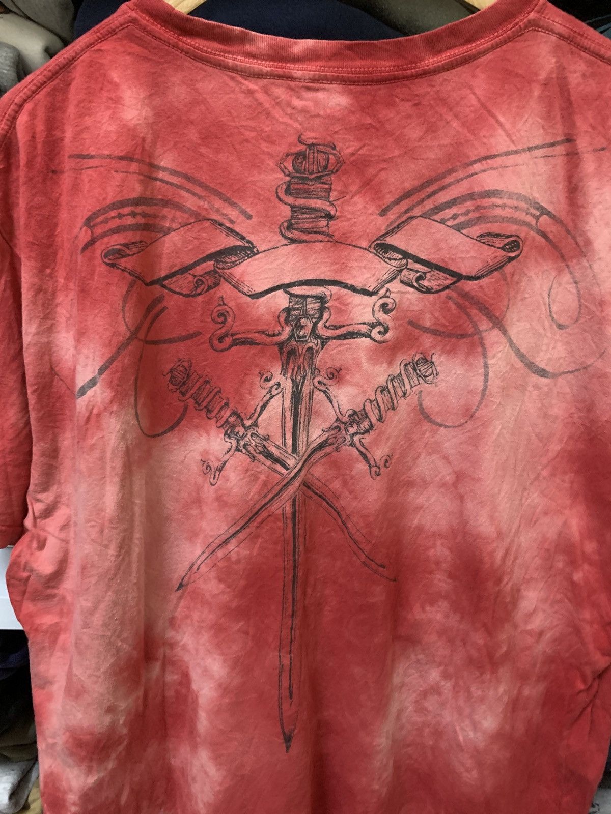 Affliction Distress Vintage Y2K Apt 9 Cross Affliction T Shirt Size US XL / EU 56 / 4 - 8 Thumbnail