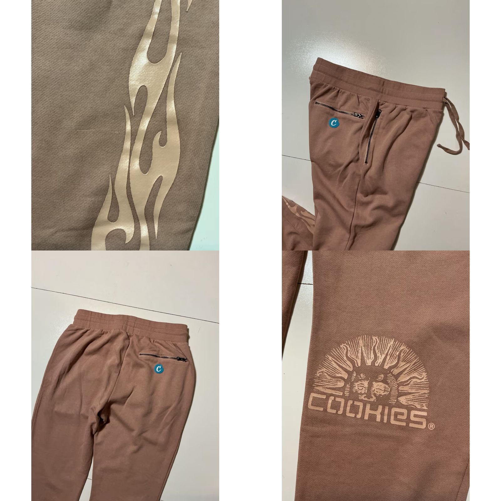 Globe Cookies SF Flames Sun Globe Graphic Mauve Jogger Sweatpants Sz. L User: Cookies SF Flames Sun Globe Graphic Mauve Jogger Sweatpants Sz. L Size US 33 - 8 Thumbnail