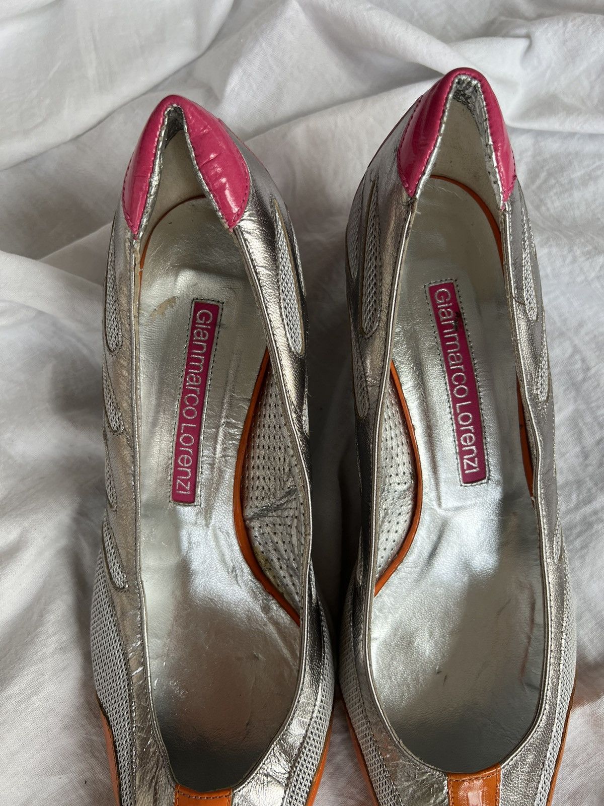 Vintage Gianmarco Lorenzi vintage rare kitten heels Size US 9 / IT 39 - 4 Thumbnail