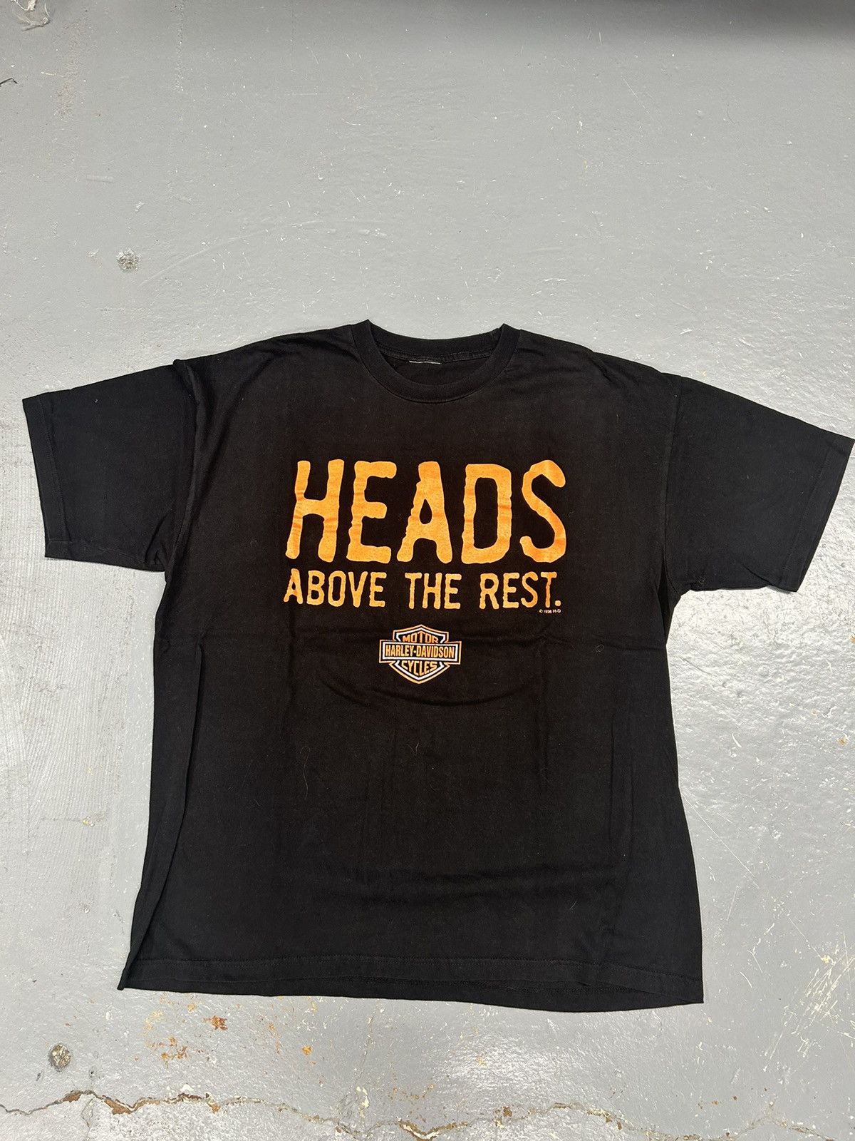 Harley Davidson Crazy Vintage 90s Harley Davidson Black Graphic Tee Shirt Size US XL / EU 56 / 4 - 1 Thumbnail