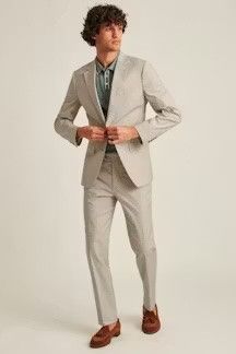 Bonobos Bonobos • Stretch Chambray Suit Beige • 40R / 34 Size 40R - 1 Thumbnail