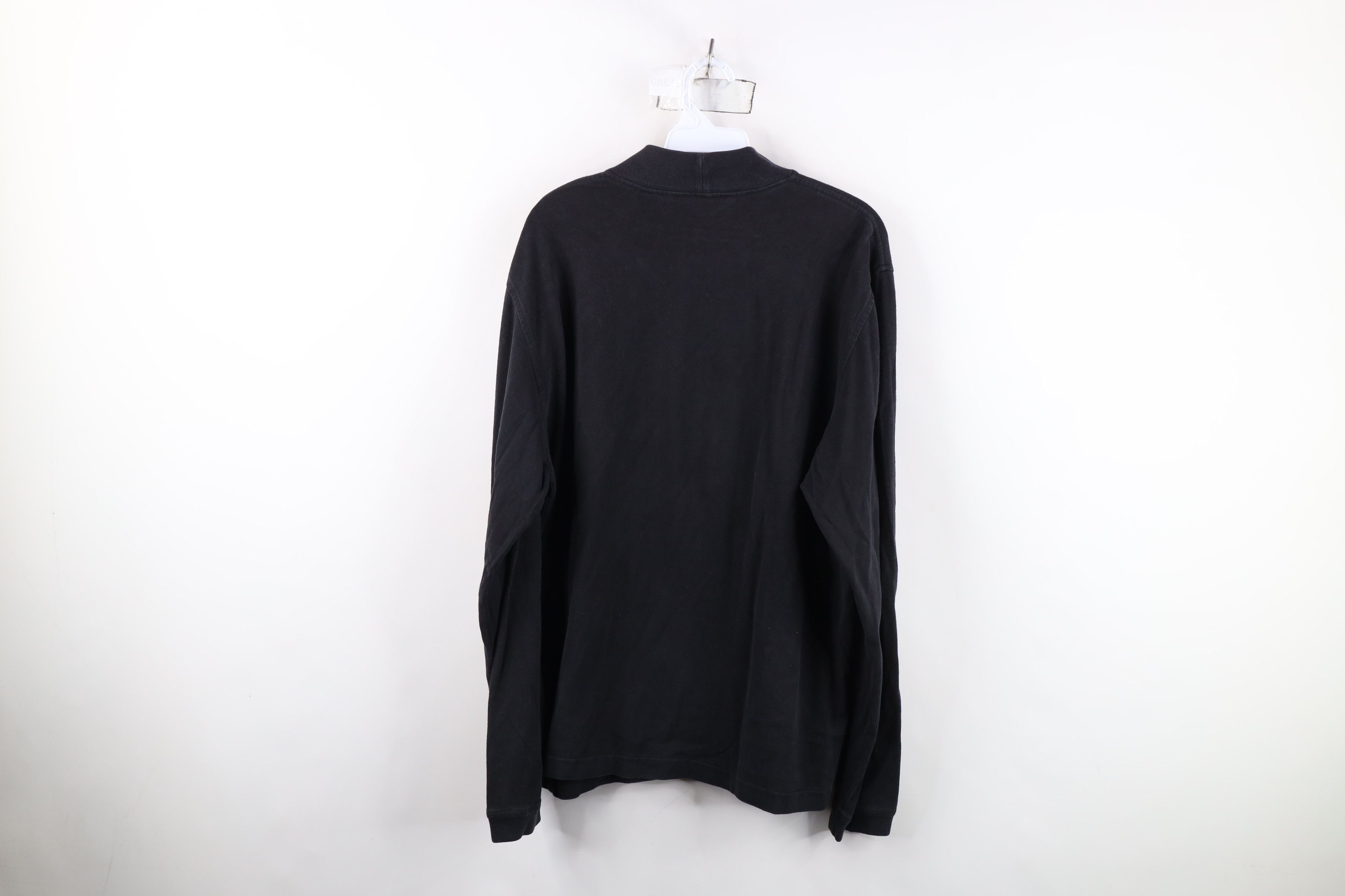Brooks Brothers Vintage Brooks Brothers Soft Cloth Mock Neck T-Shirt Black Size US L / EU 52-54 / 3 - 11 Thumbnail